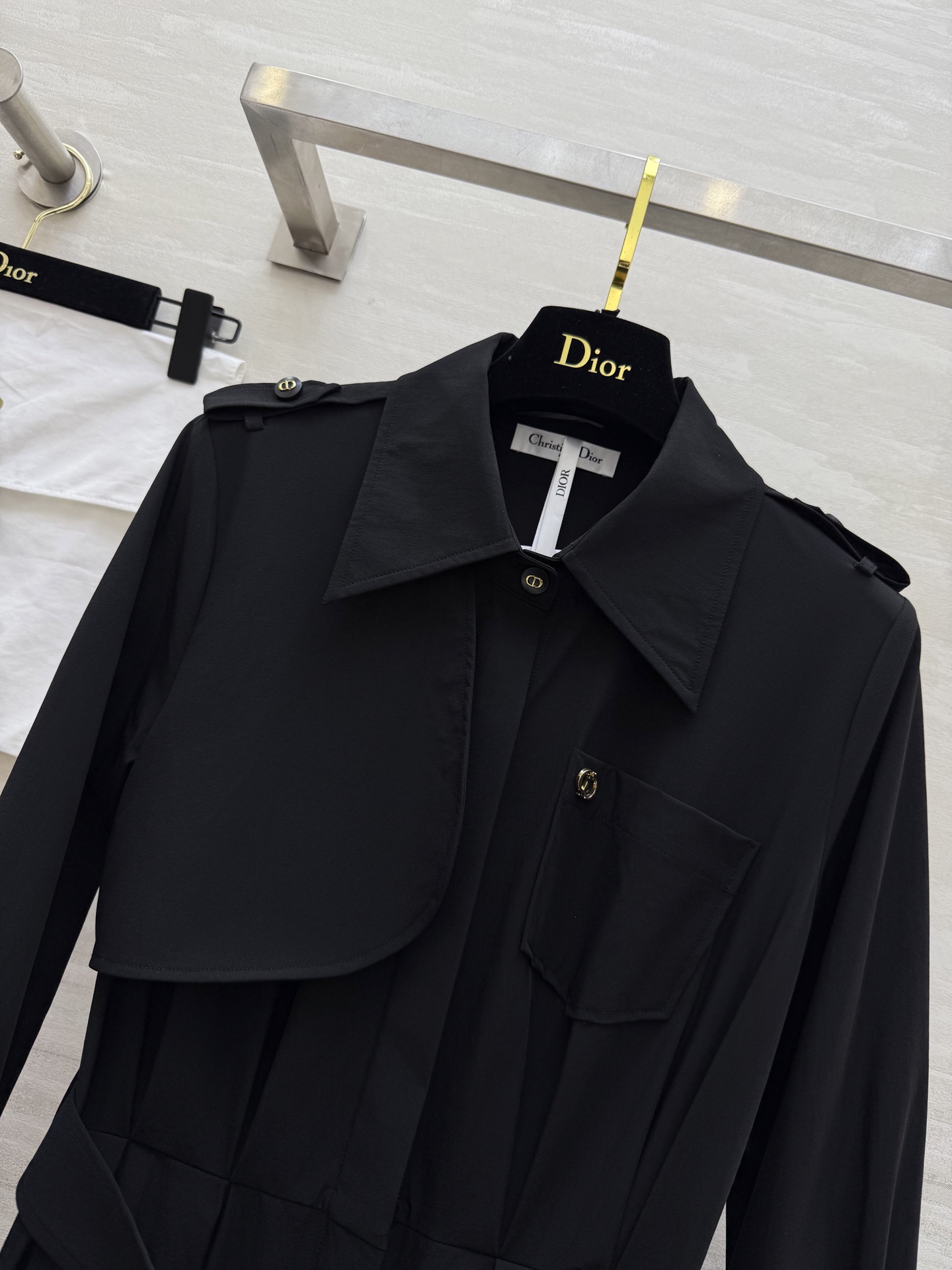 #DIO♡²⁵早秋新款 风衣式长袖连衣裙 高品质定制 现货首发size：S/M/L/XL（s码肩宽：36