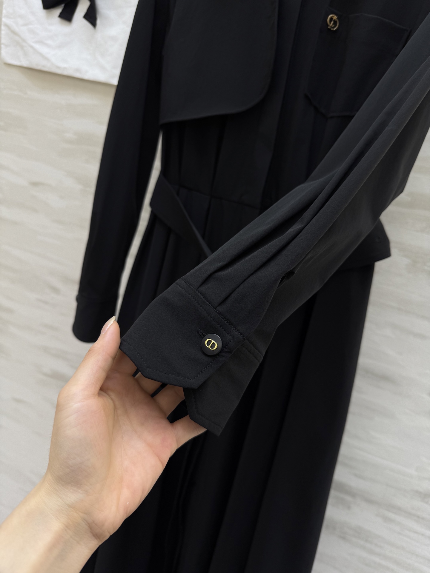 #DIO♡²⁵早秋新款 风衣式长袖连衣裙 高品质定制 现货首发size：S/M/L/XL（s码肩宽：36