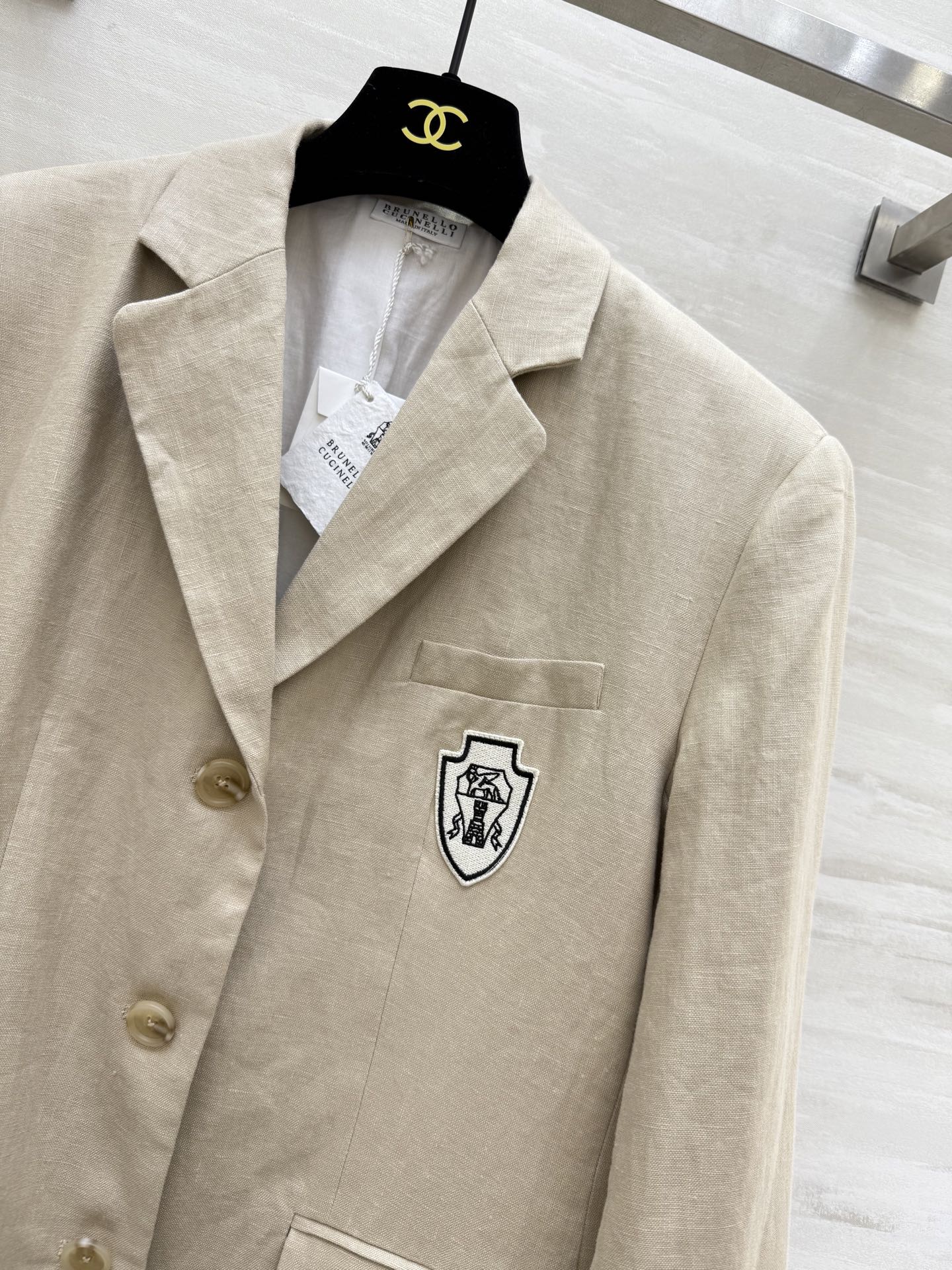 #BC²⁵秋冬新款 亚麻廓形西装外套 定制亚麻面料 宽松廓形大气高级 高品质 现货首发size：S/M/