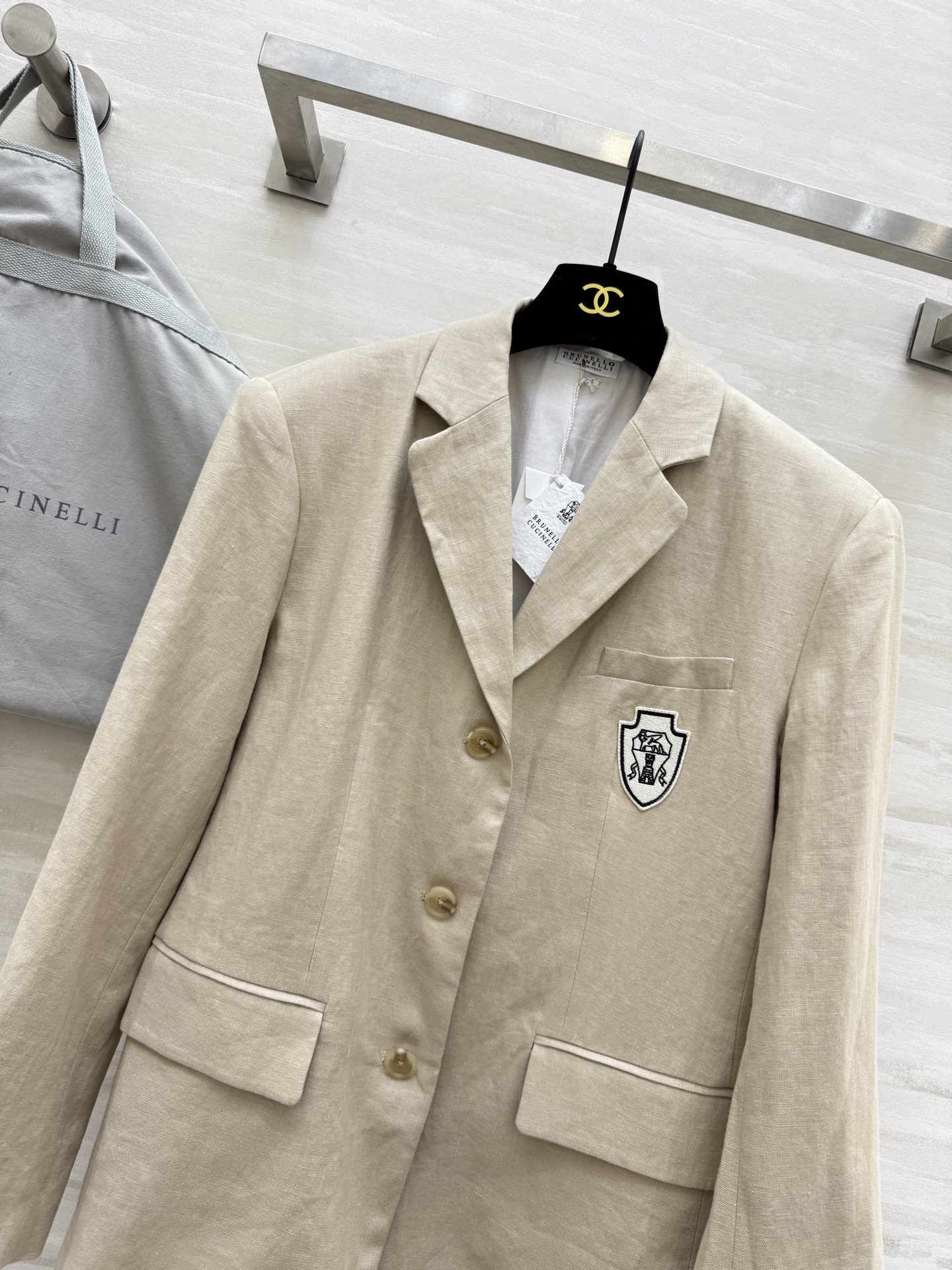 #BC²⁵秋冬新款 亚麻廓形西装外套 定制亚麻面料 宽松廓形大气高级 高品质 现货首发size：S/M/