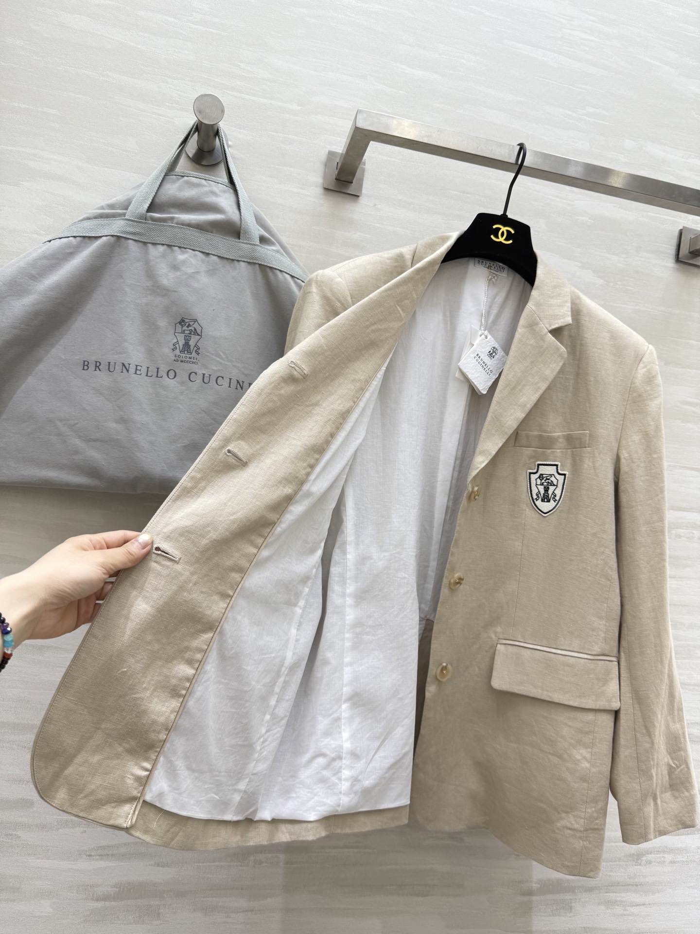 #BC²⁵秋冬新款 亚麻廓形西装外套 定制亚麻面料 宽松廓形大气高级 高品质 现货首发size：S/M/