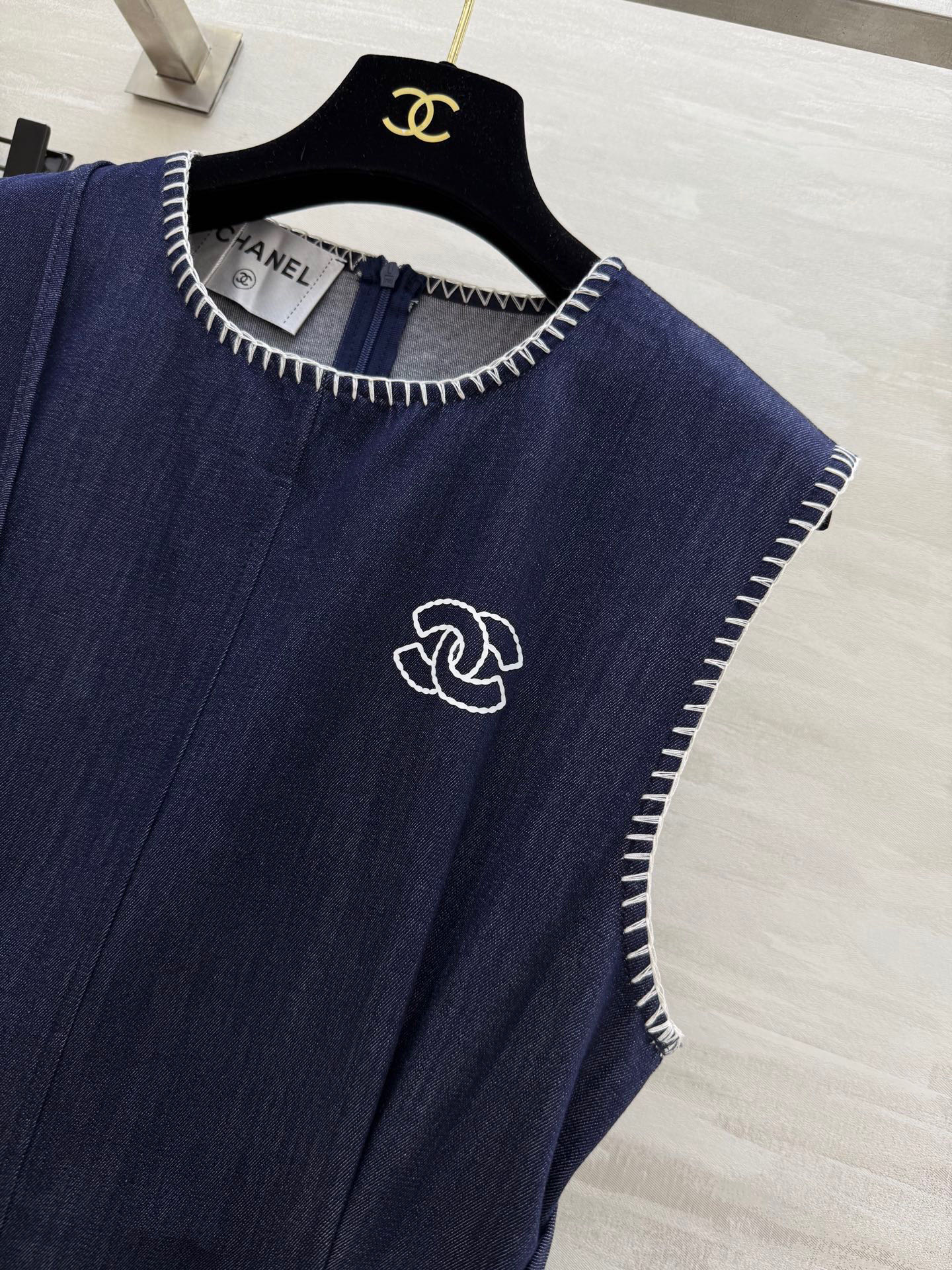 #Chane♡²⁵中古系列 天丝牛仔小背包背心裙 高品质定制 现货首发 配送防尘袋size：36/38/