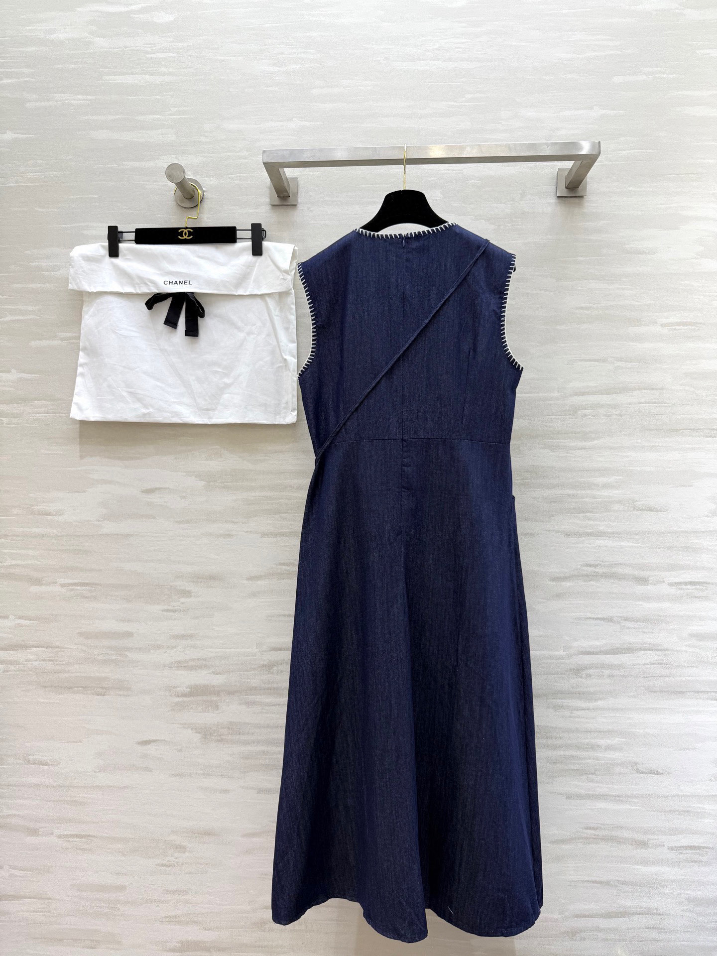 #Chane♡²⁵中古系列 天丝牛仔小背包背心裙 高品质定制 现货首发 配送防尘袋size：36/38/