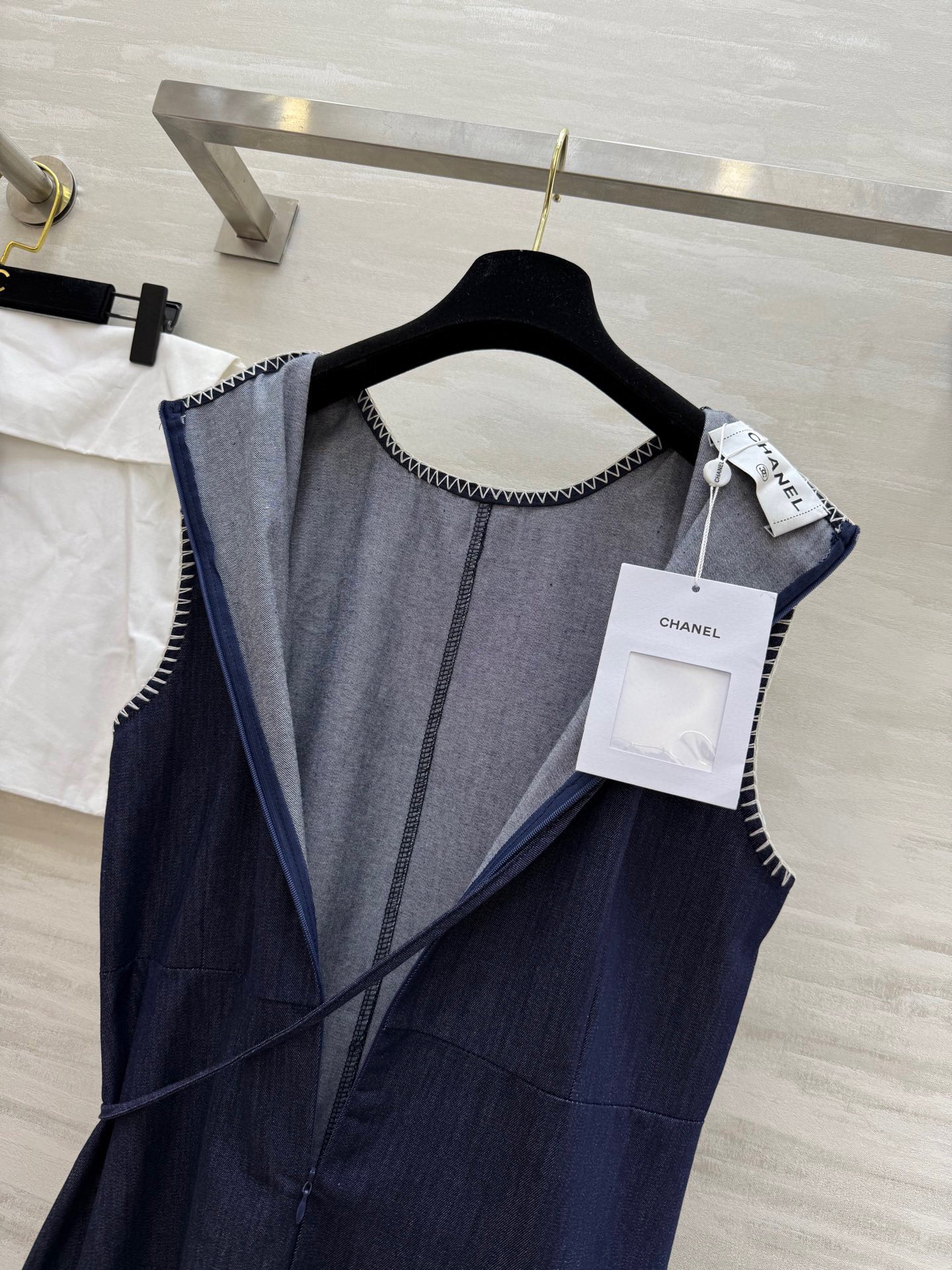 #Chane♡²⁵中古系列 天丝牛仔小背包背心裙 高品质定制 现货首发 配送防尘袋size：36/38/