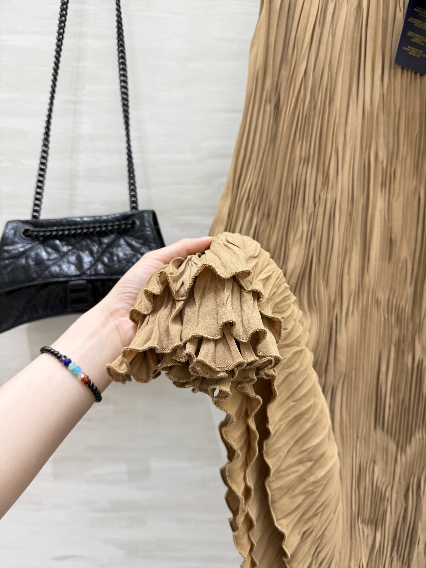 #拉夫劳伦²⁵秋冬新款 优雅褶皱长半裙 褶裥雪纺面料飘逸质感超赞 双层大裙摆优雅大气 经典版型时髦百搭不