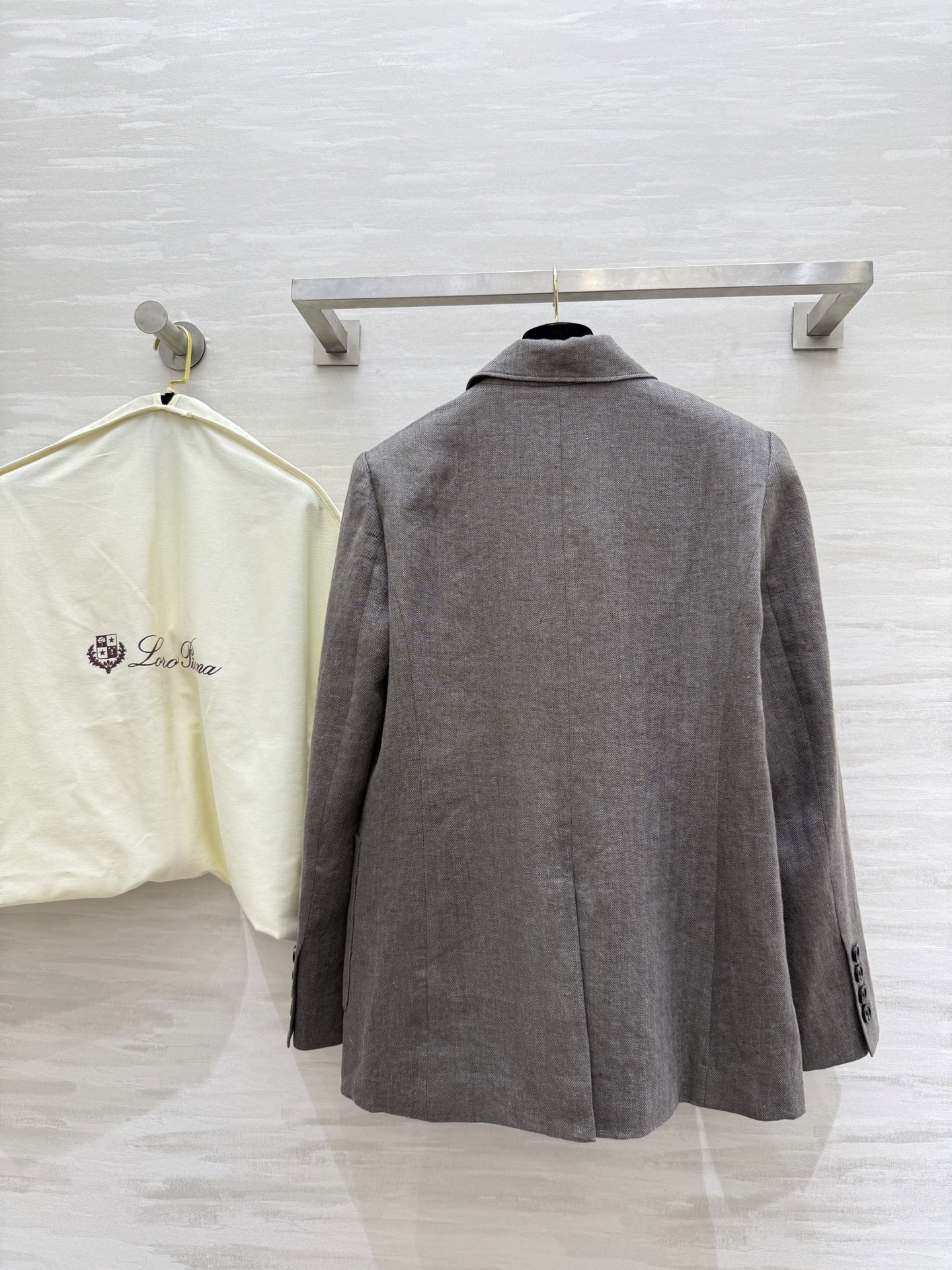 #LP²⁵秋冬新款 复古人字纹亚麻西装外套 高品质 现货来size：S/M/L（s码肩宽：40，胸围：9