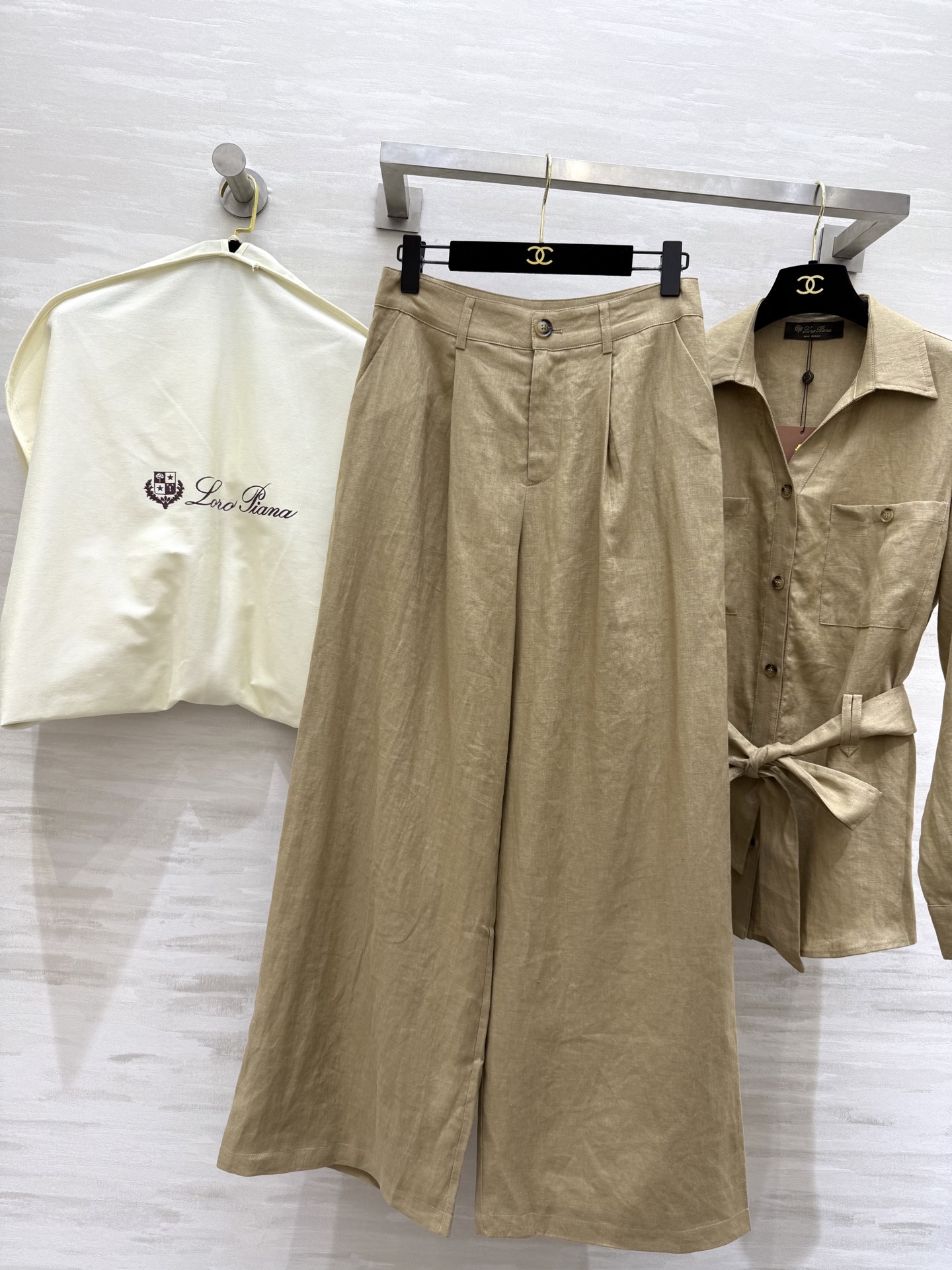 #LP🆕²⁵秋冬新款 纯天然亚麻系列 高品质定制 可分开拿size：S/M/L（s码肩宽：43，胸围：1