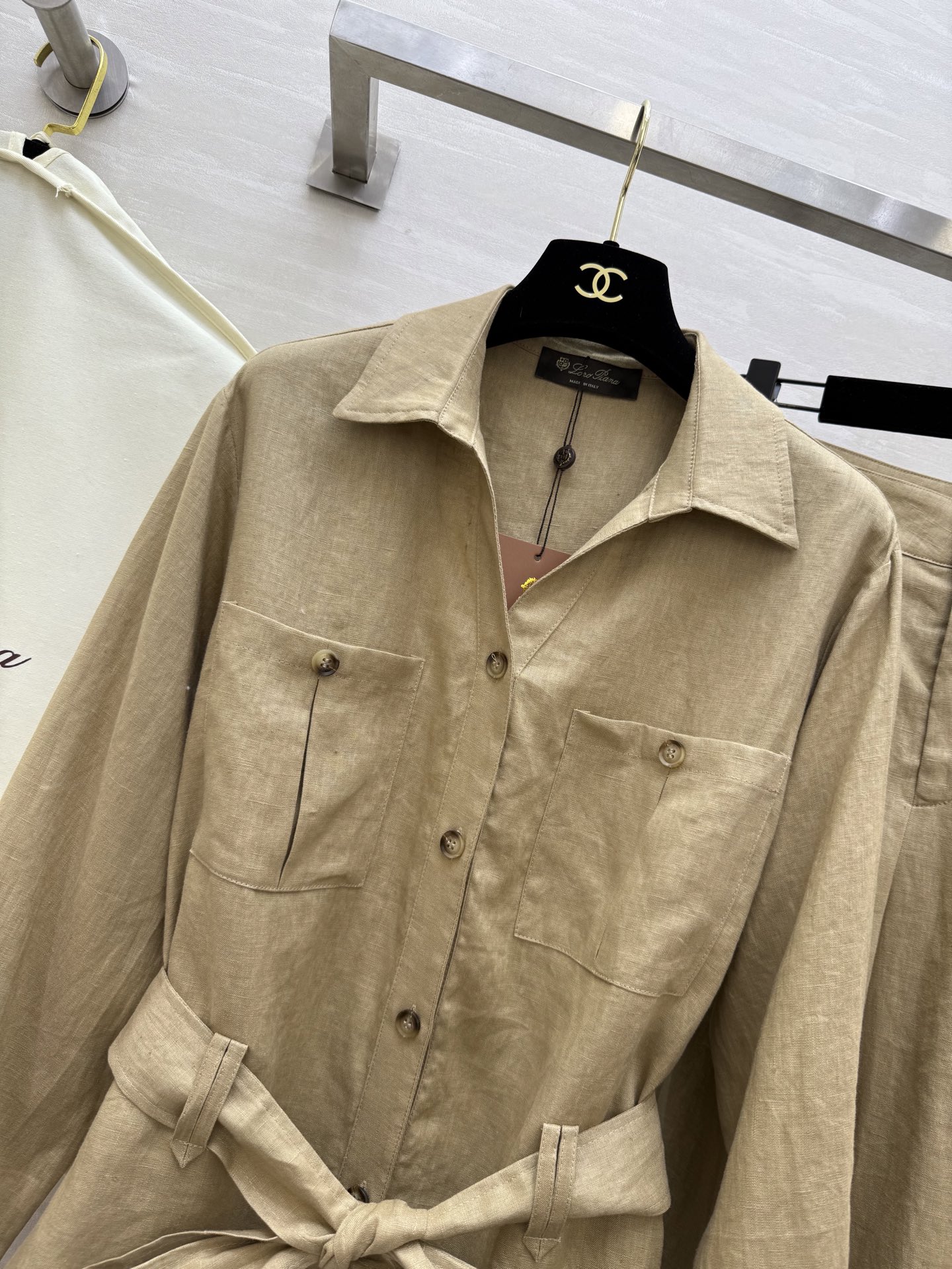 #LP🆕²⁵秋冬新款 纯天然亚麻系列 高品质定制 可分开拿size：S/M/L（s码肩宽：43，胸围：1