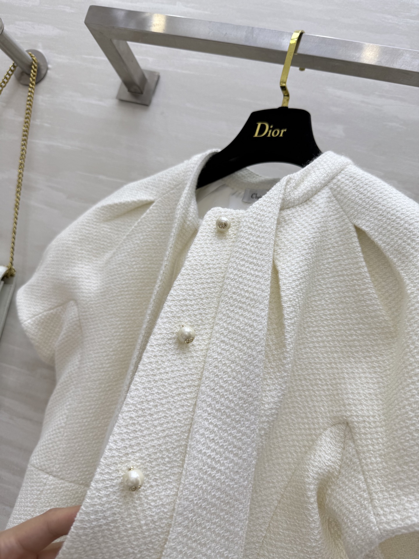 #DIO♡²⁵秋冬新款 领带装饰宫廷风泡泡袖上衣 高品质 现货来size：36/38/40（36码胸围：