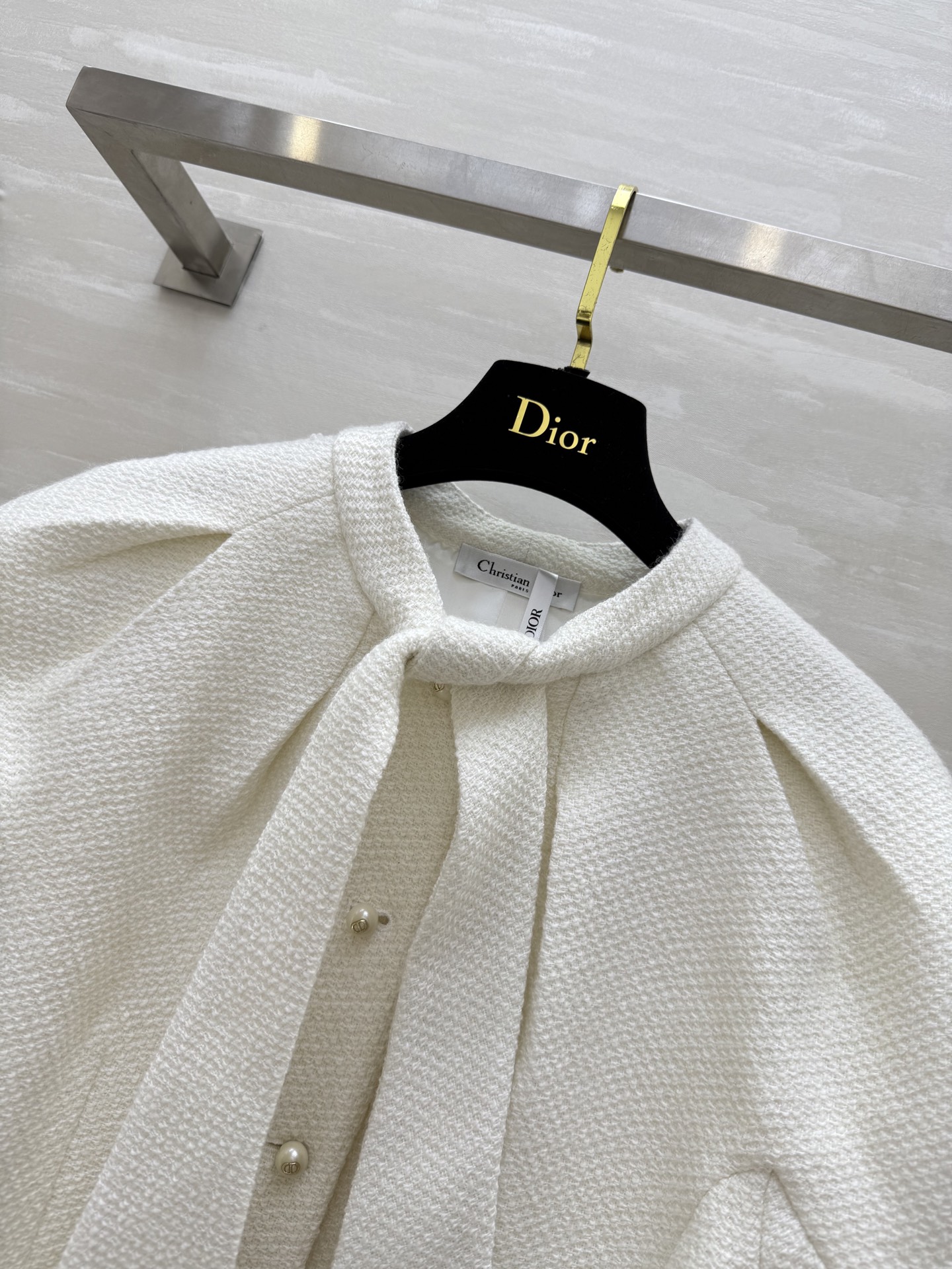 #DIO♡²⁵秋冬新款 领带装饰宫廷风泡泡袖上衣 高品质 现货来size：36/38/40（36码胸围：