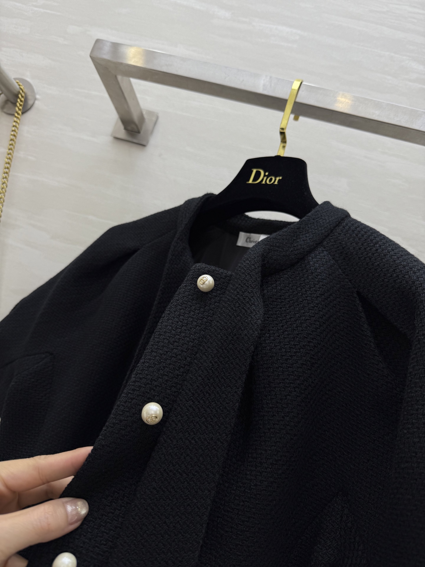 #DIO♡²⁵秋冬新款 领带装饰宫廷风泡泡袖上衣 高品质 现货来size：36/38/40（36码胸围：