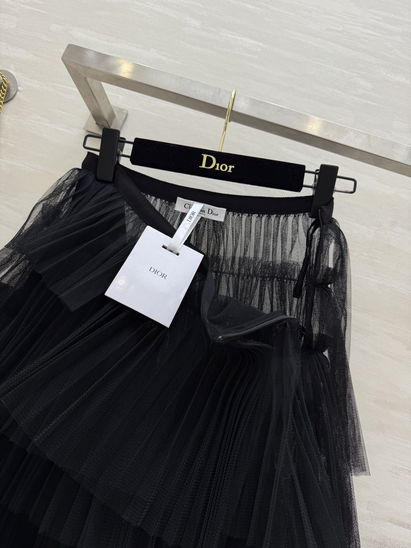 #DIO♡²⁵早秋新款 不规则网纱半裙 高级有设计感 高品质 现货首发size：36/38/40（36码