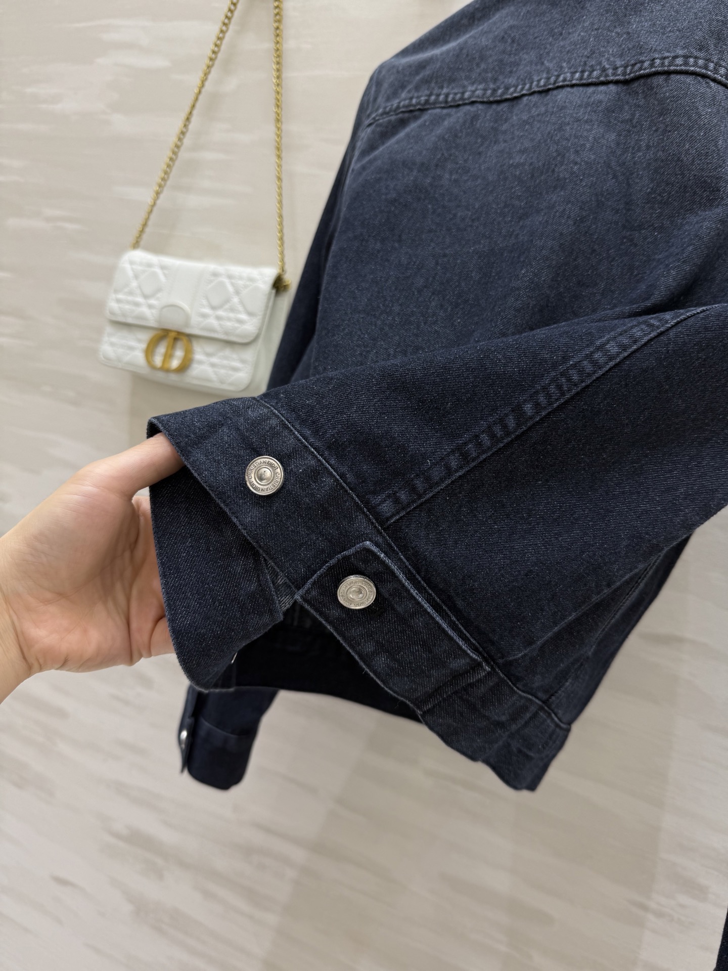 #DIO♡²⁵早秋新款 logo老花牛仔外套 高品质 现货来size：S/M/L（s码胸围：90，衣长：