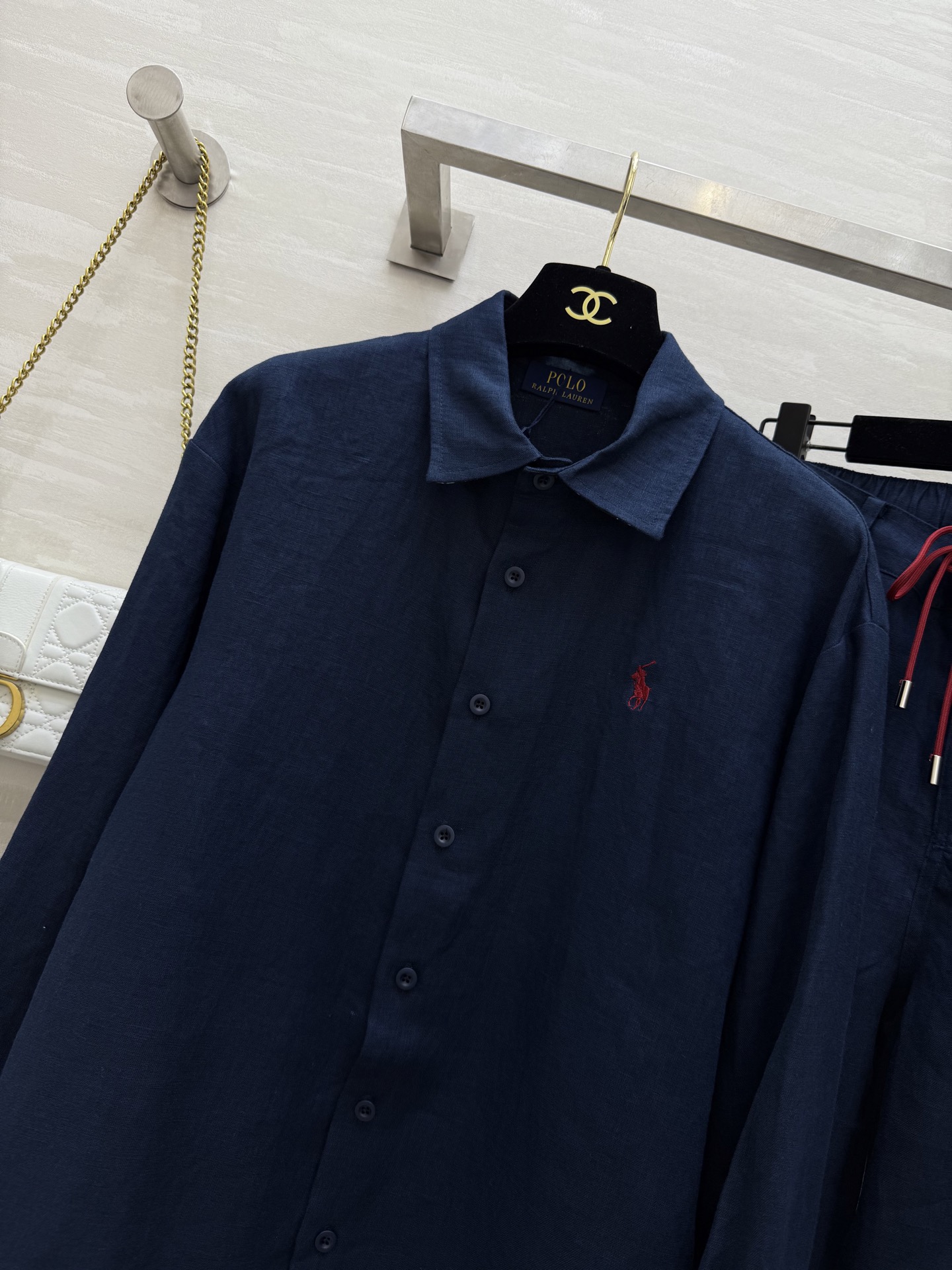 #拉夫劳伦²⁵早秋新款 亚麻系列 休闲高级 极简风 高品质 现货来 size：S/M/L（s码衬衣肩宽：