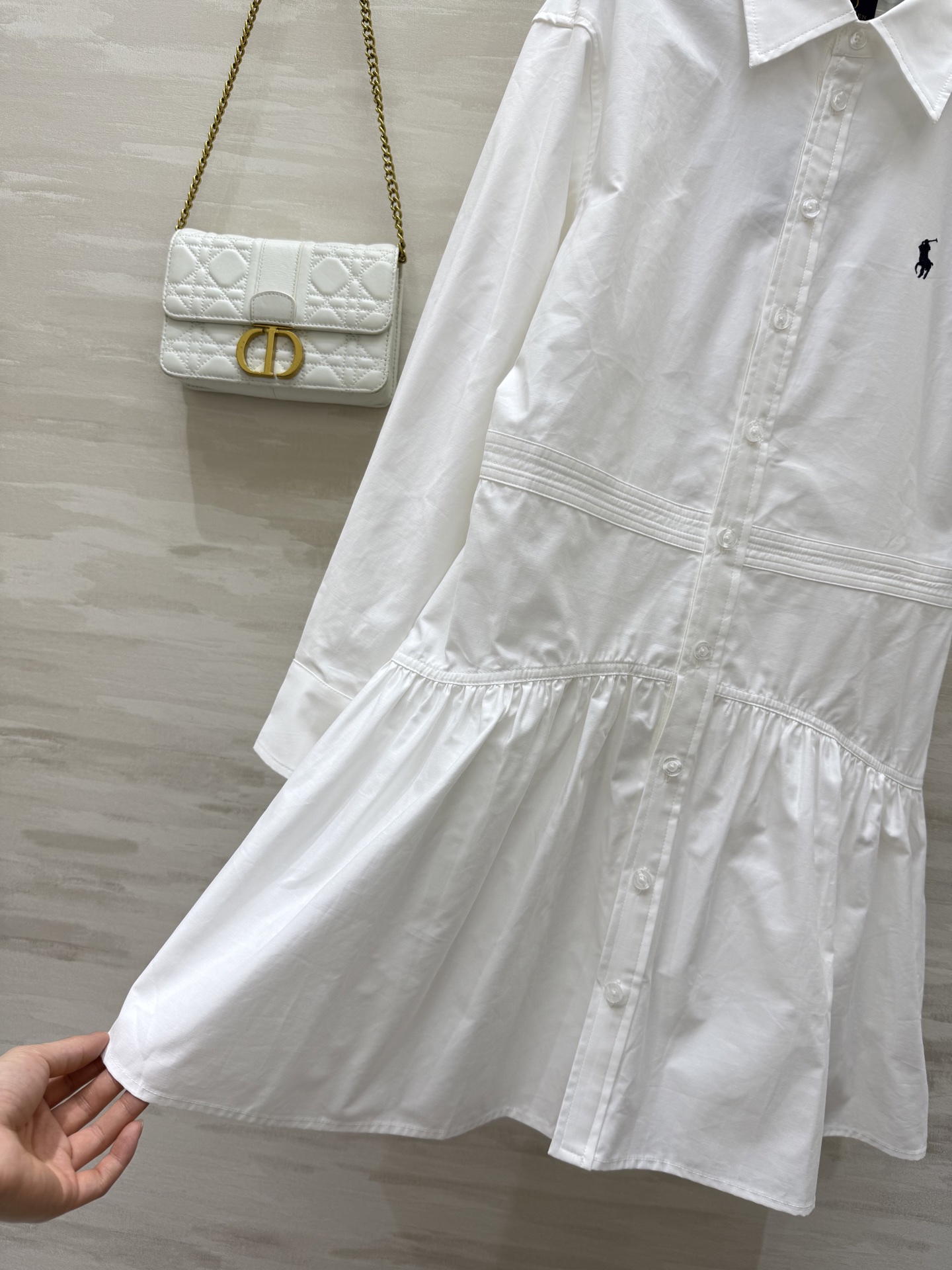 #拉夫劳伦²⁵早秋新款 翻领衬衣式连衣裙 高品质 现货来size：S/M/L（s码胸围：88，衣长：80