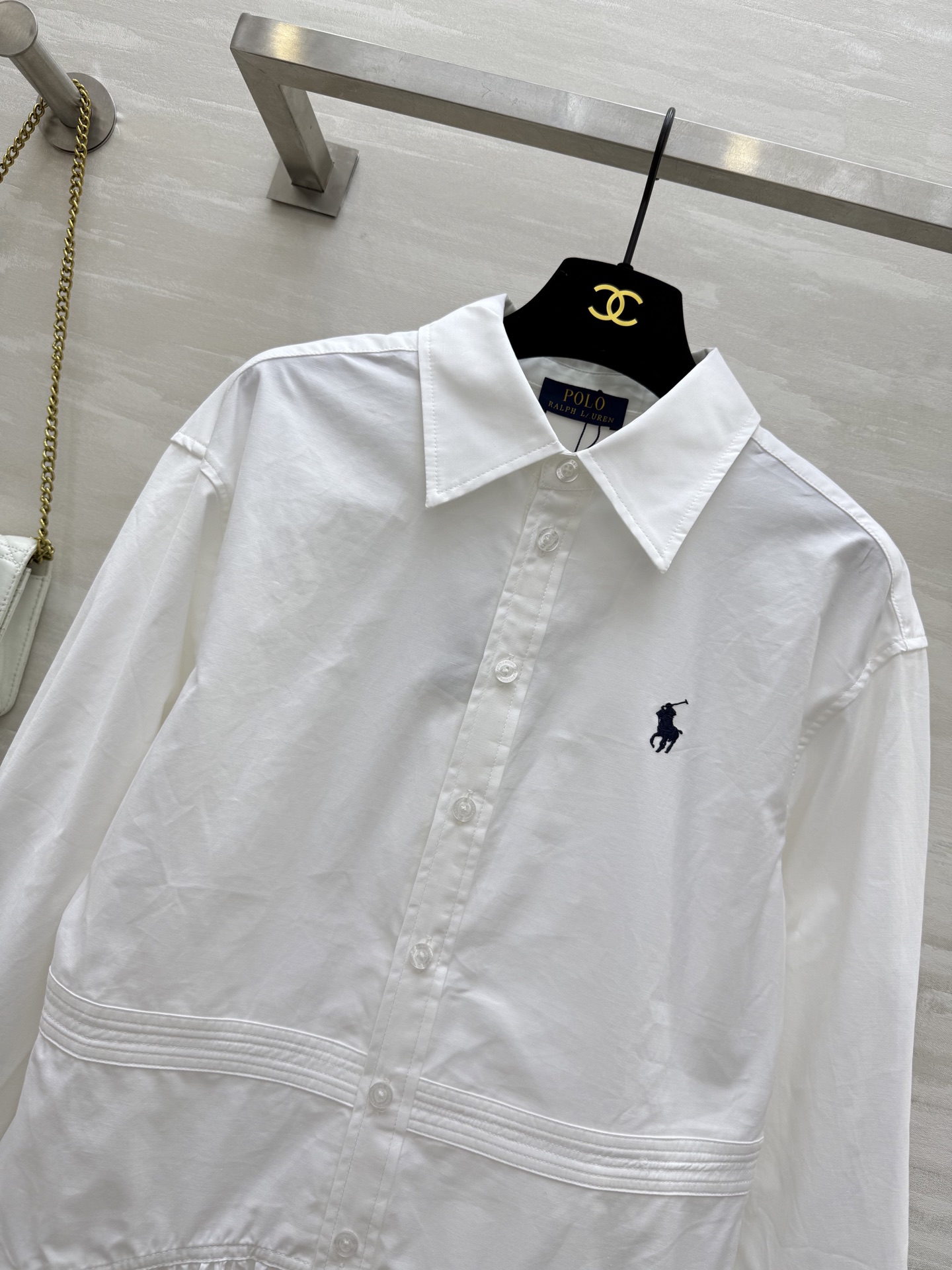 #拉夫劳伦²⁵早秋新款 翻领衬衣式连衣裙 高品质 现货来size：S/M/L（s码胸围：88，衣长：80