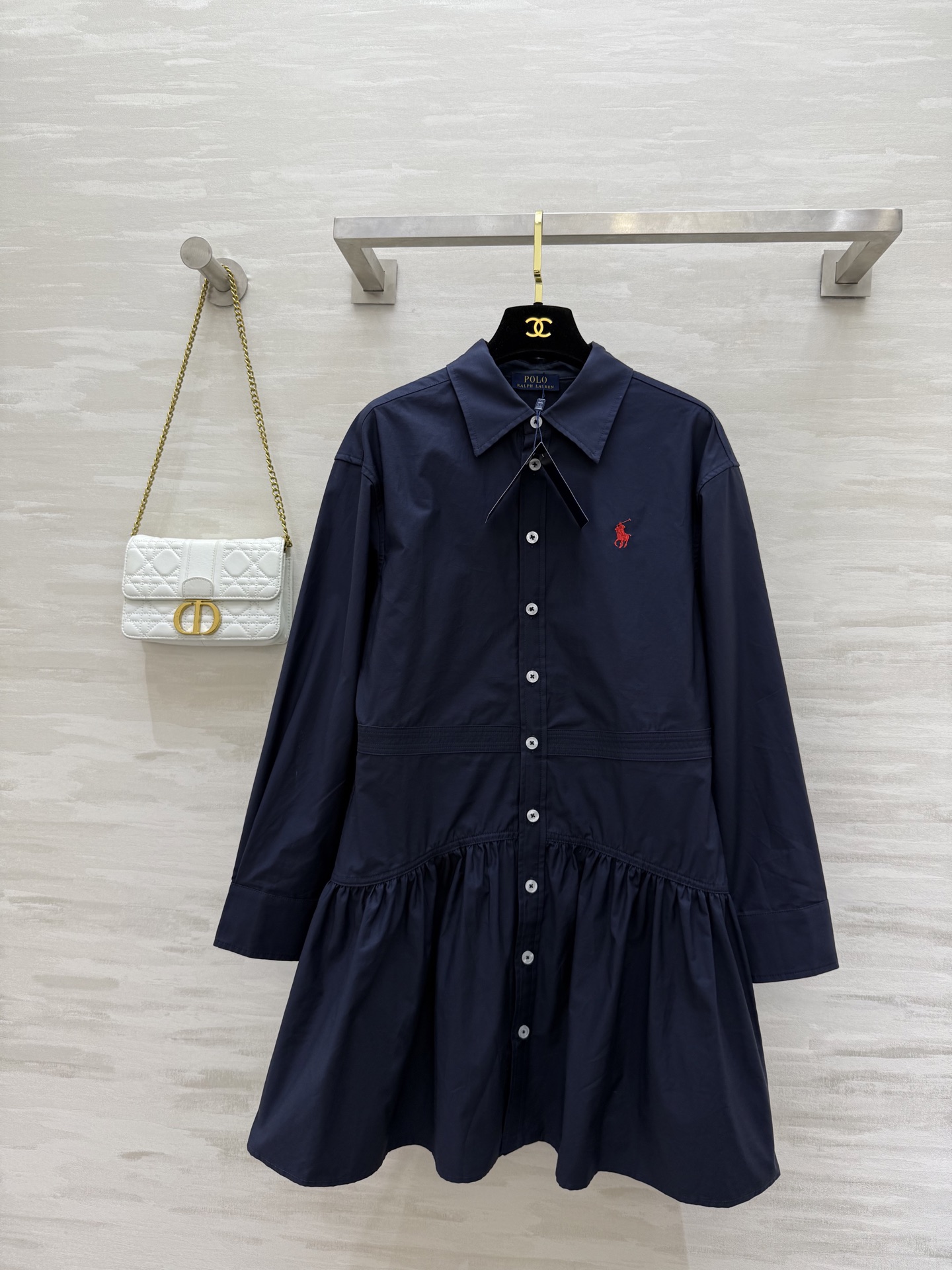 NO:496836,#Laurent's new early autumn style lapel shirt dress high quality spot sizeS/M/L (size s bust 88, length 80), skirts, alexander wang19860909#拉夫劳伦早秋新款 翻领衬衣式连衣裙 高品质 现货来sizeS/M/L（s码胸围88,衣长80）,,skirts,alexander wang,Women's clothing