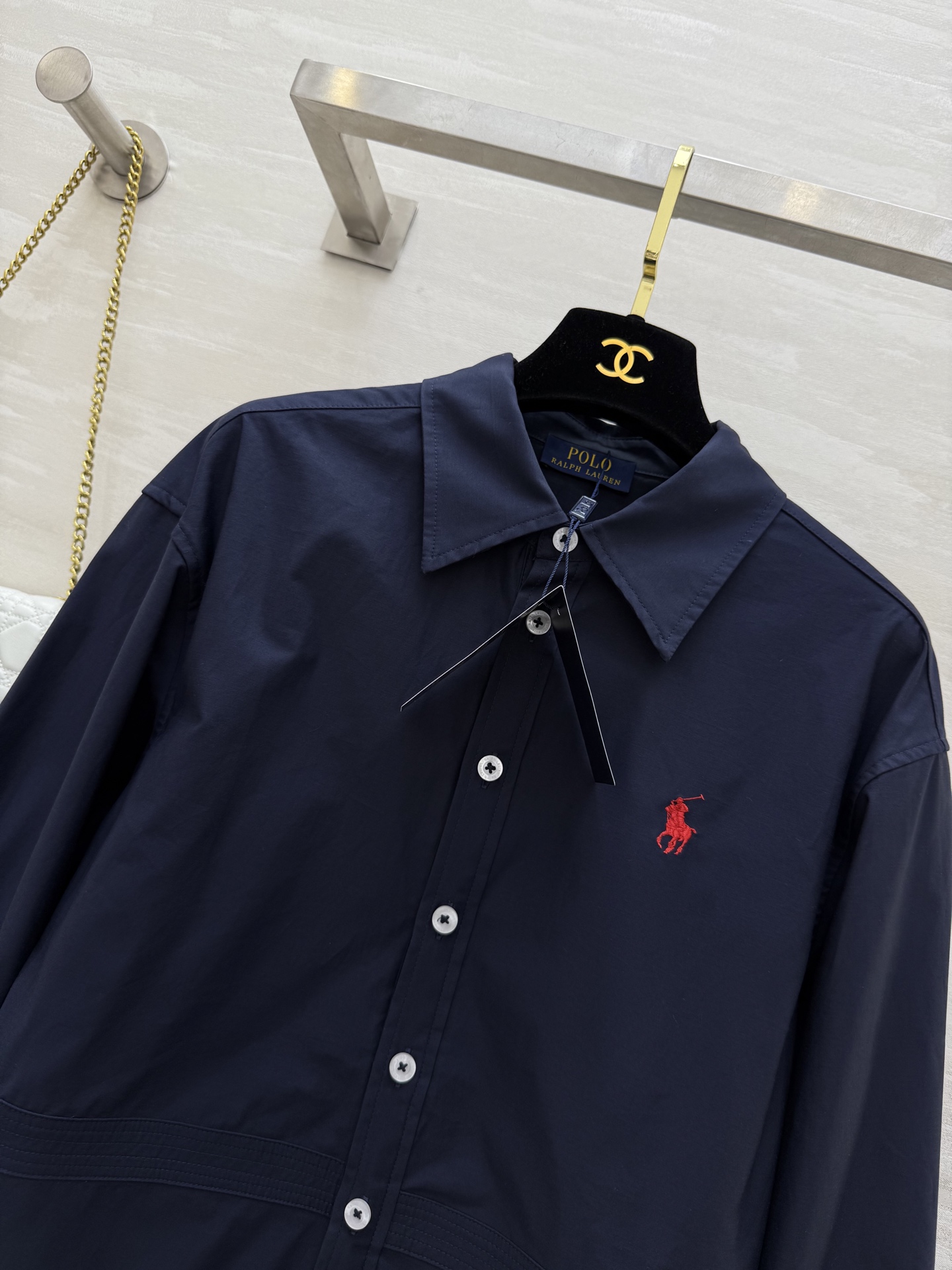 #拉夫劳伦²⁵早秋新款 翻领衬衣式连衣裙 高品质 现货来size：S/M/L（s码胸围：88，衣长：80