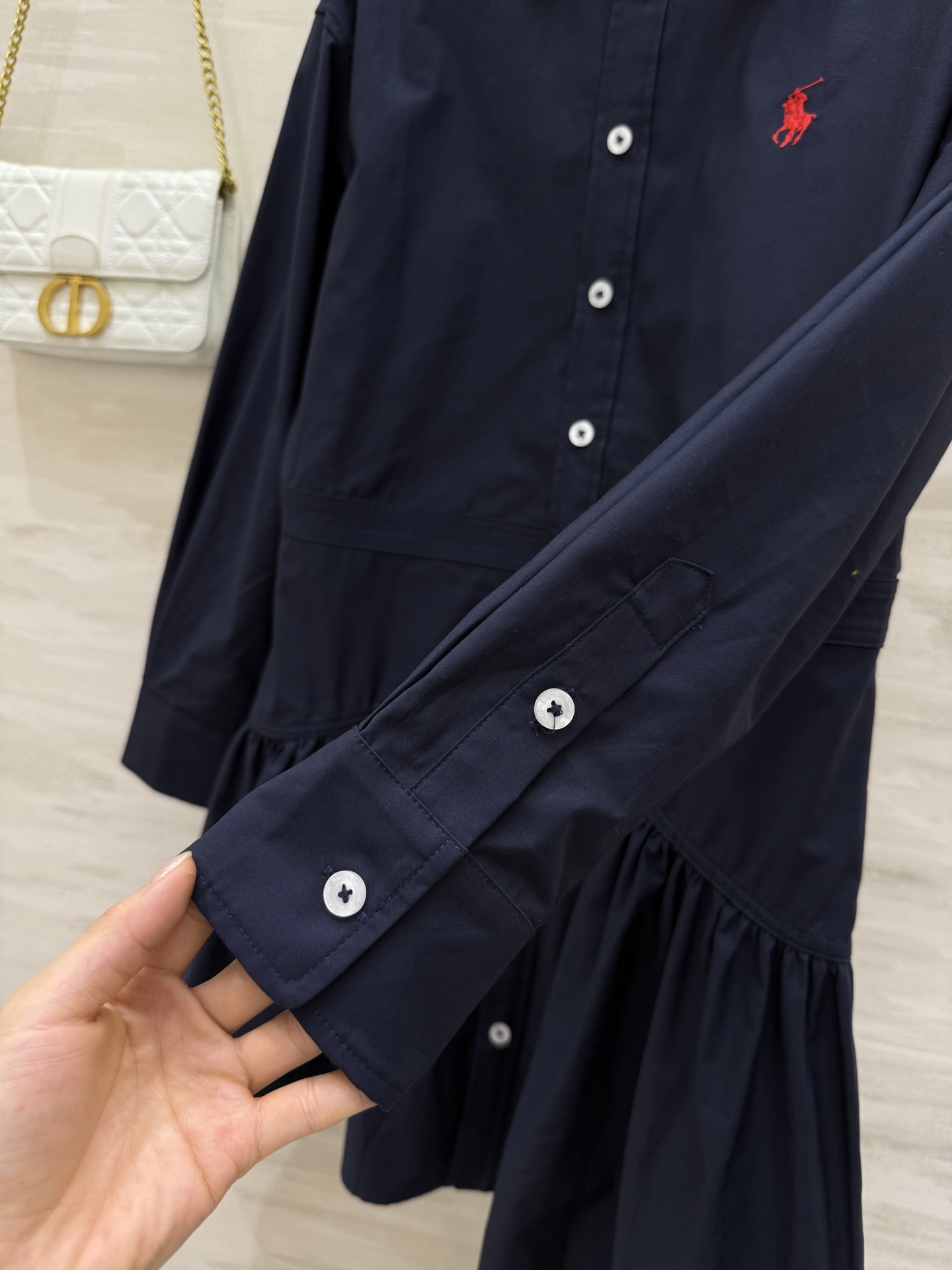 #拉夫劳伦²⁵早秋新款 翻领衬衣式连衣裙 高品质 现货来size：S/M/L（s码胸围：88，衣长：80