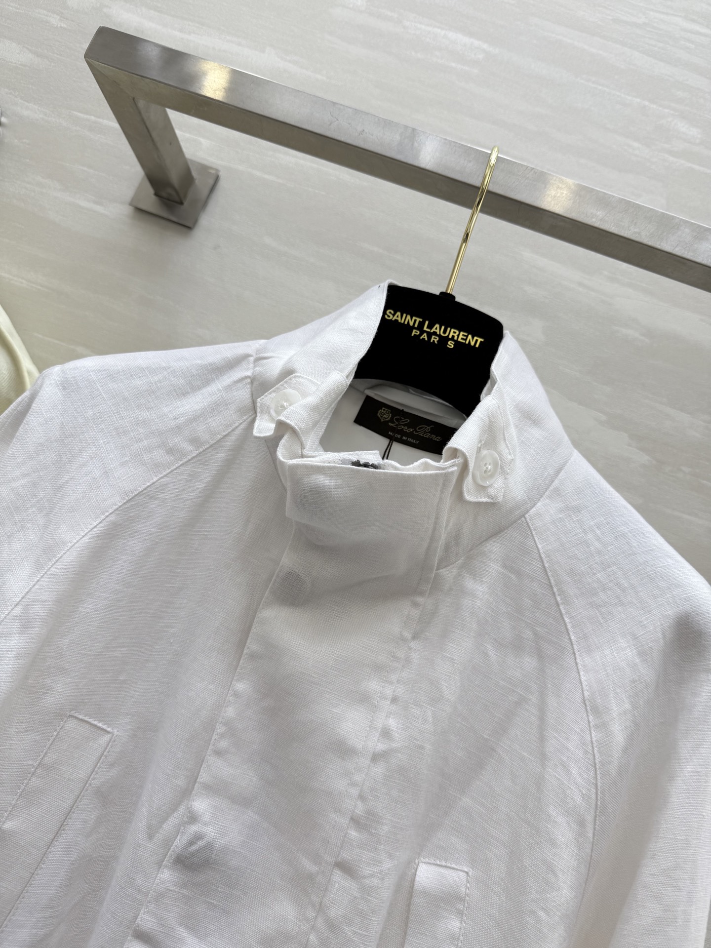 #LP¹¹⁵早秋新款 亚麻收腰立领外套 高品质定制 现货首发size：S/M/L（s码胸围：114，衣长