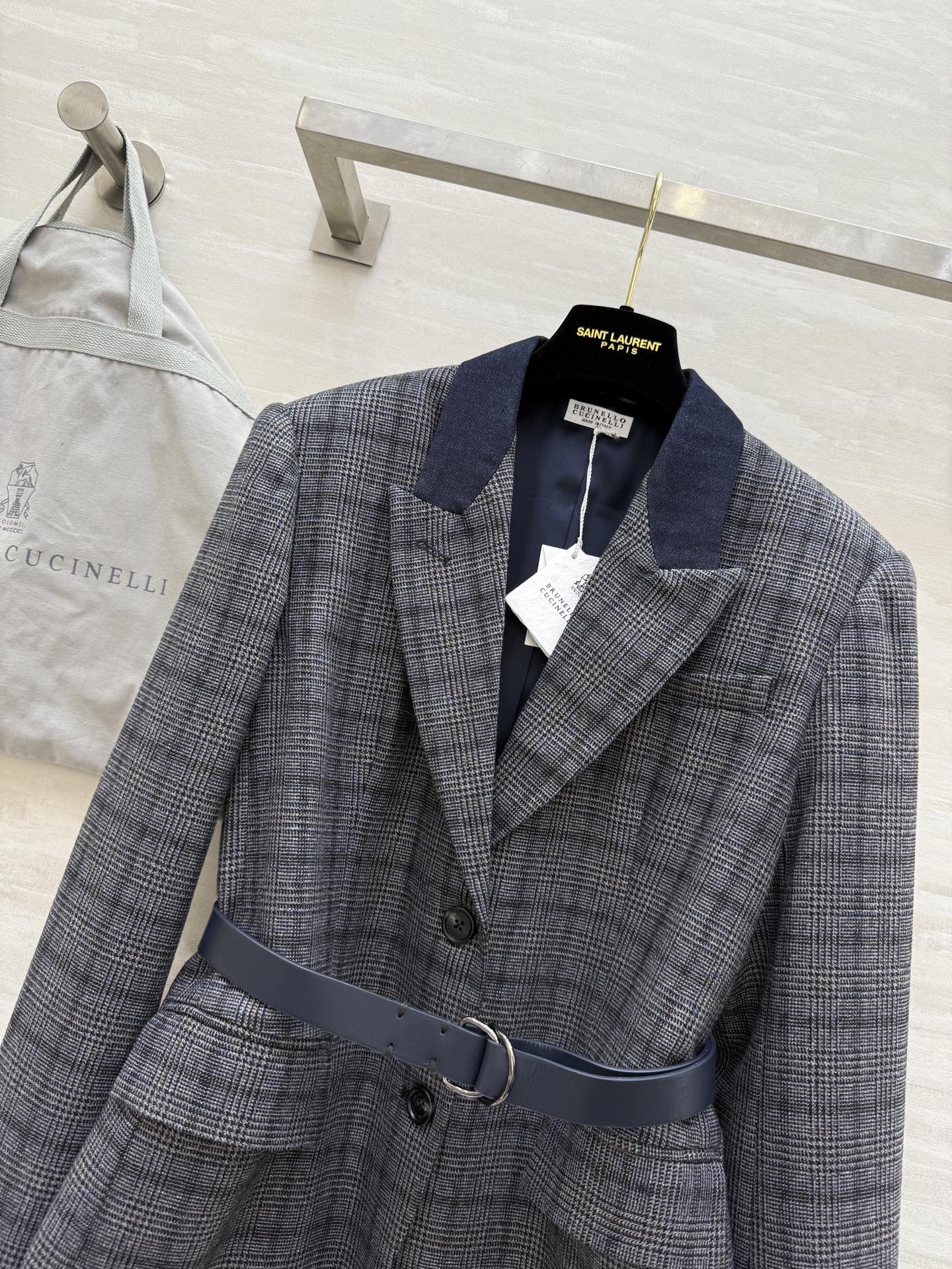 #BrunelloCucinell♡²⁵秋冬老钱风羊毛穿搭 配送腰带精致大气 立体剪裁版型 高品质 现货