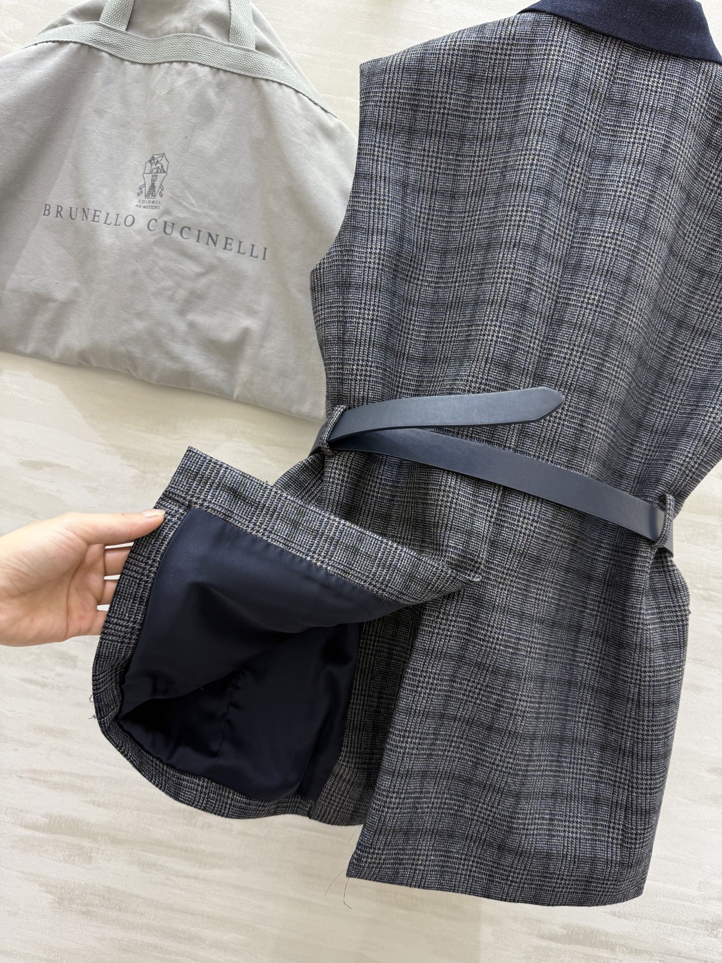 #BrunelloCucinell♡²⁵秋冬老钱风羊毛穿搭 马甲外套 配送腰带精致大气 立体剪裁版型 高