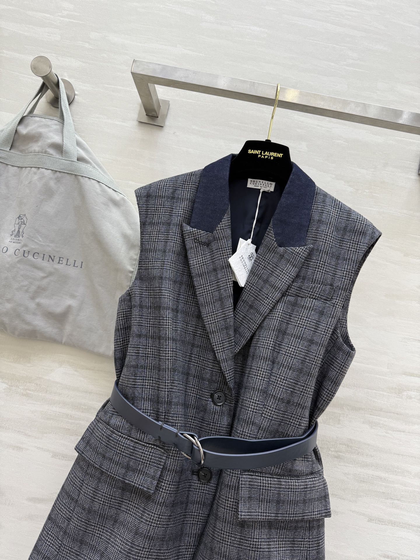 #BrunelloCucinell♡²⁵秋冬老钱风羊毛穿搭 马甲外套 配送腰带精致大气 立体剪裁版型 高