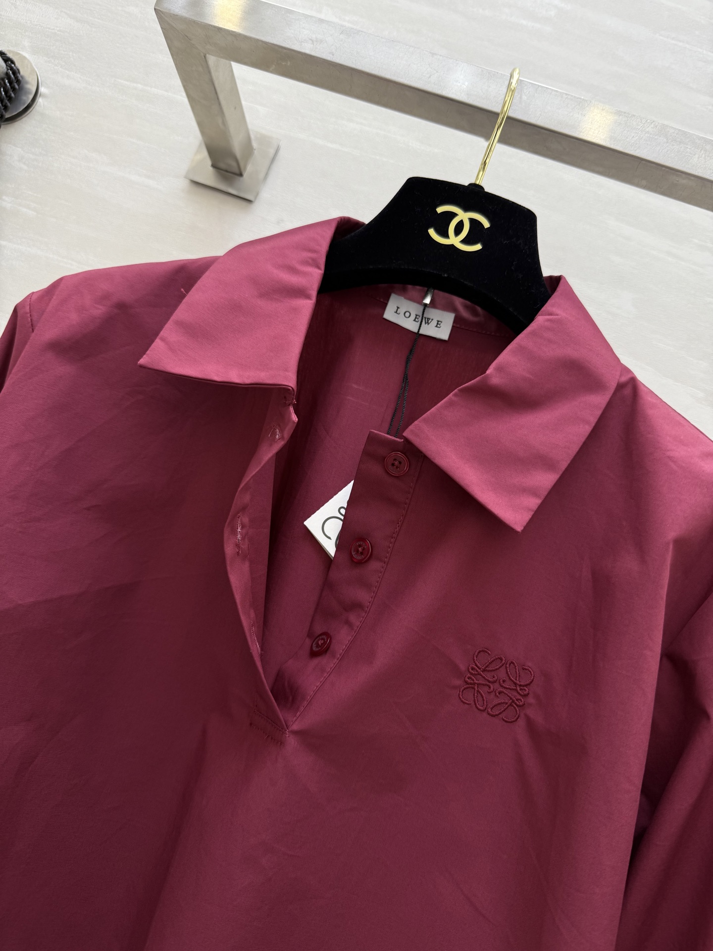 #Loew♡²⁵早秋新款 A字娃娃款衬衣 定制纯棉质地 高品质 现货来size：S/M/L（s码肩宽：4