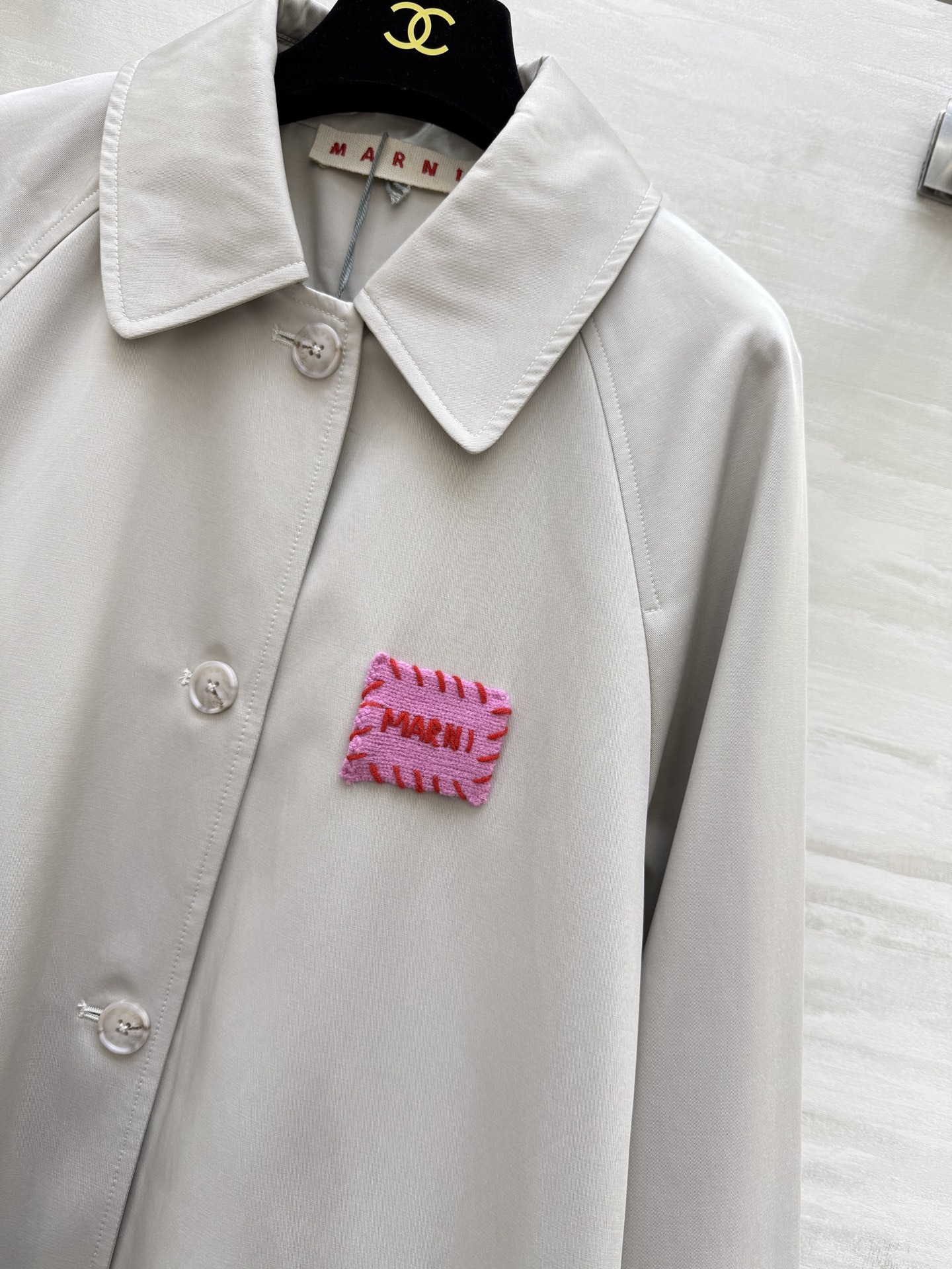 #MARN♡²⁵早秋新款 原单品质 长款风衣外套 高品质定制 现货首发size：S/M/L（s码胸围：1