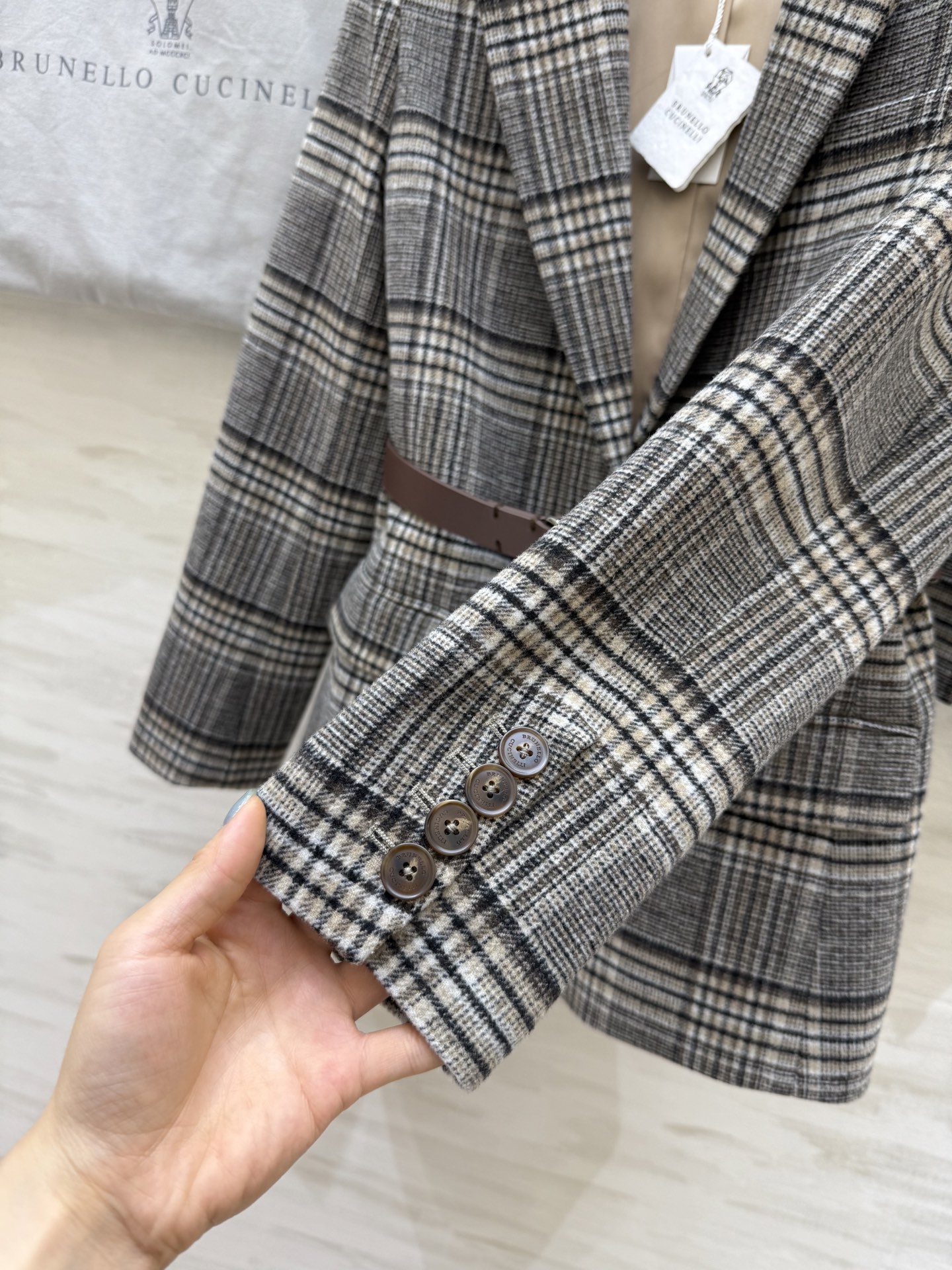 #BC²⁵秋冬新款 苏格兰格纹羊毛套装系列 高品质定制 现货来size：S/M/L（s码胸围：90，衣长