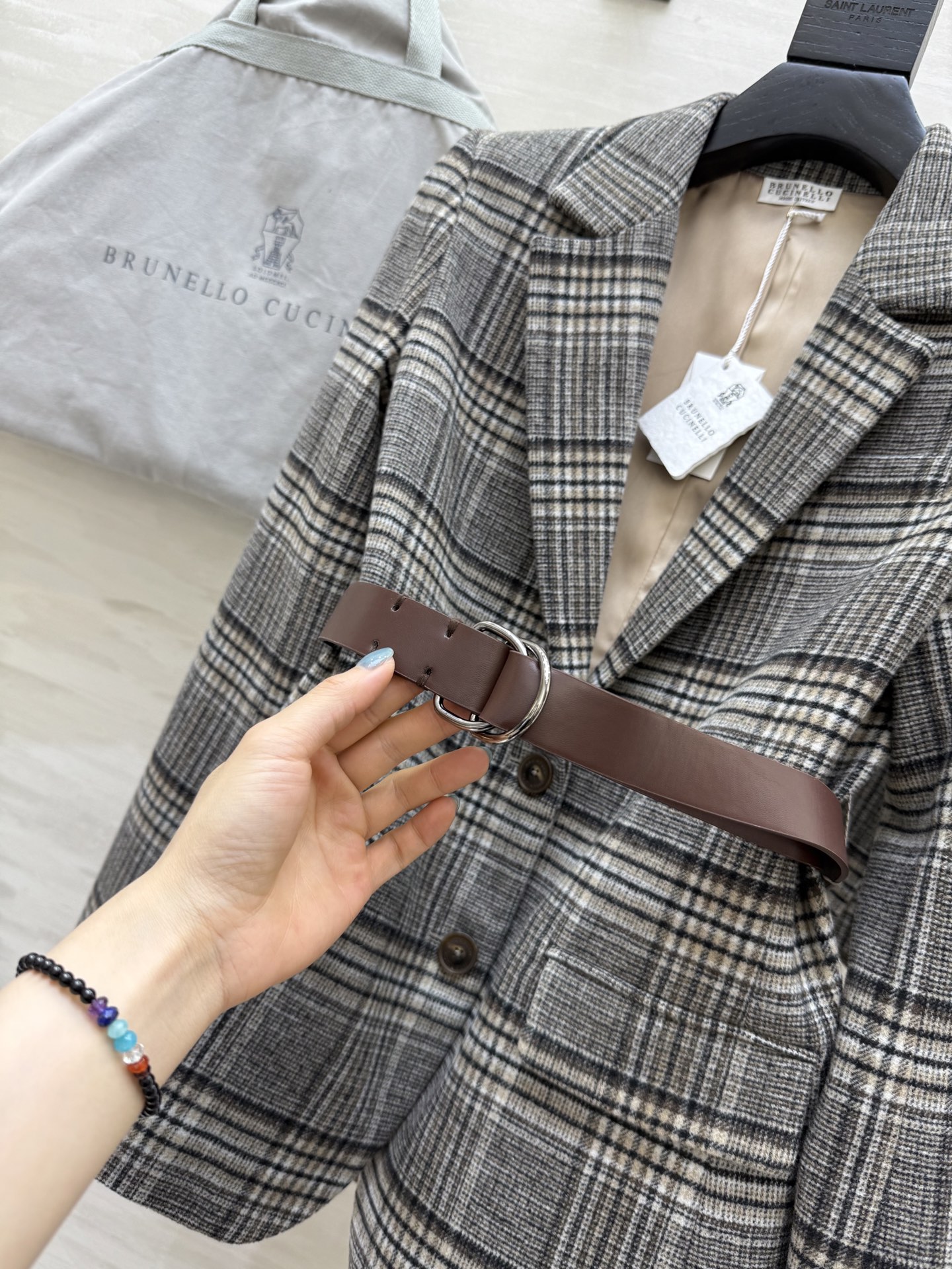 #BC²⁵秋冬新款 苏格兰格纹羊毛套装系列 高品质定制 现货来size：S/M/L（s码胸围：90，衣长