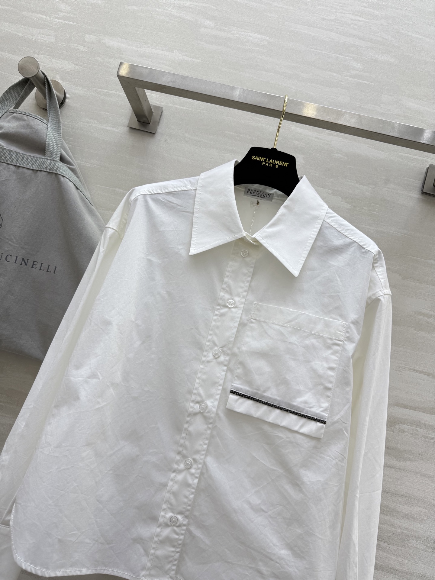 #BC²⁵早秋新款 极简风翻领衬衣 高品质 现货来size：S/M/L（s码胸围：108，衣长：56）