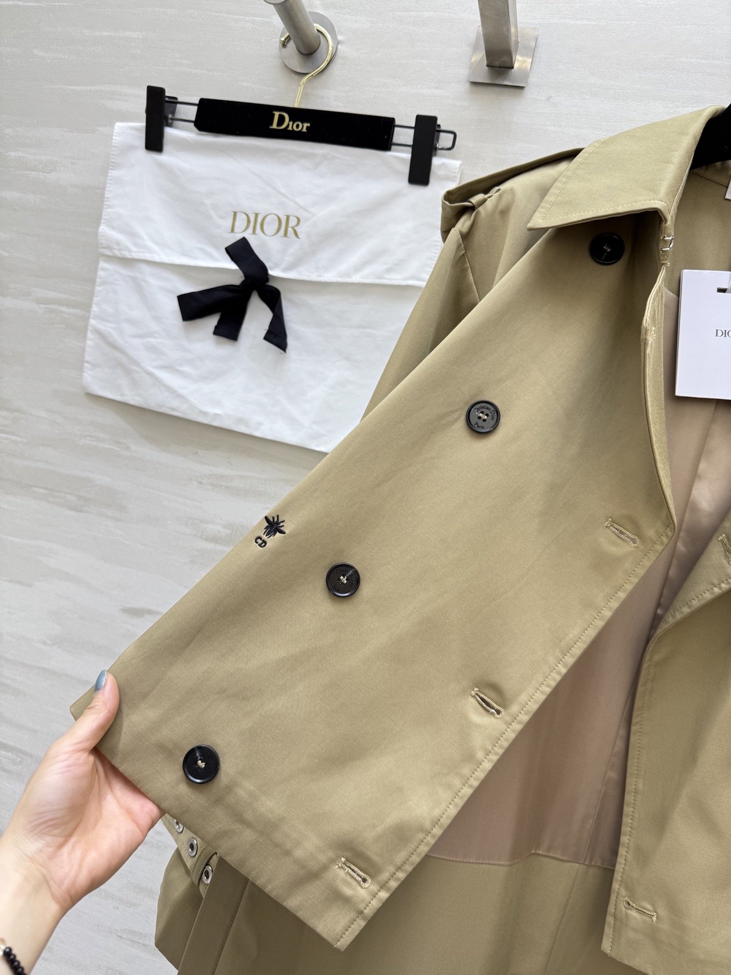 #DIO♡²⁵秋冬新款 设计感风衣外套 高品质定制 现货来size：36/38/40（36码胸围：108