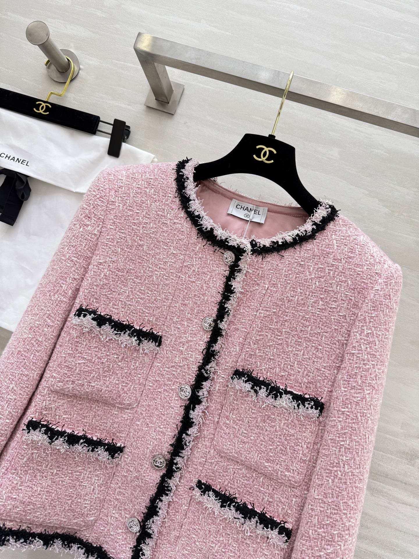 #Chane♡²⁵萨尔茨堡系列 羊毛软花呢编织外套 高品质定制 现货首发size：36/38/40（36