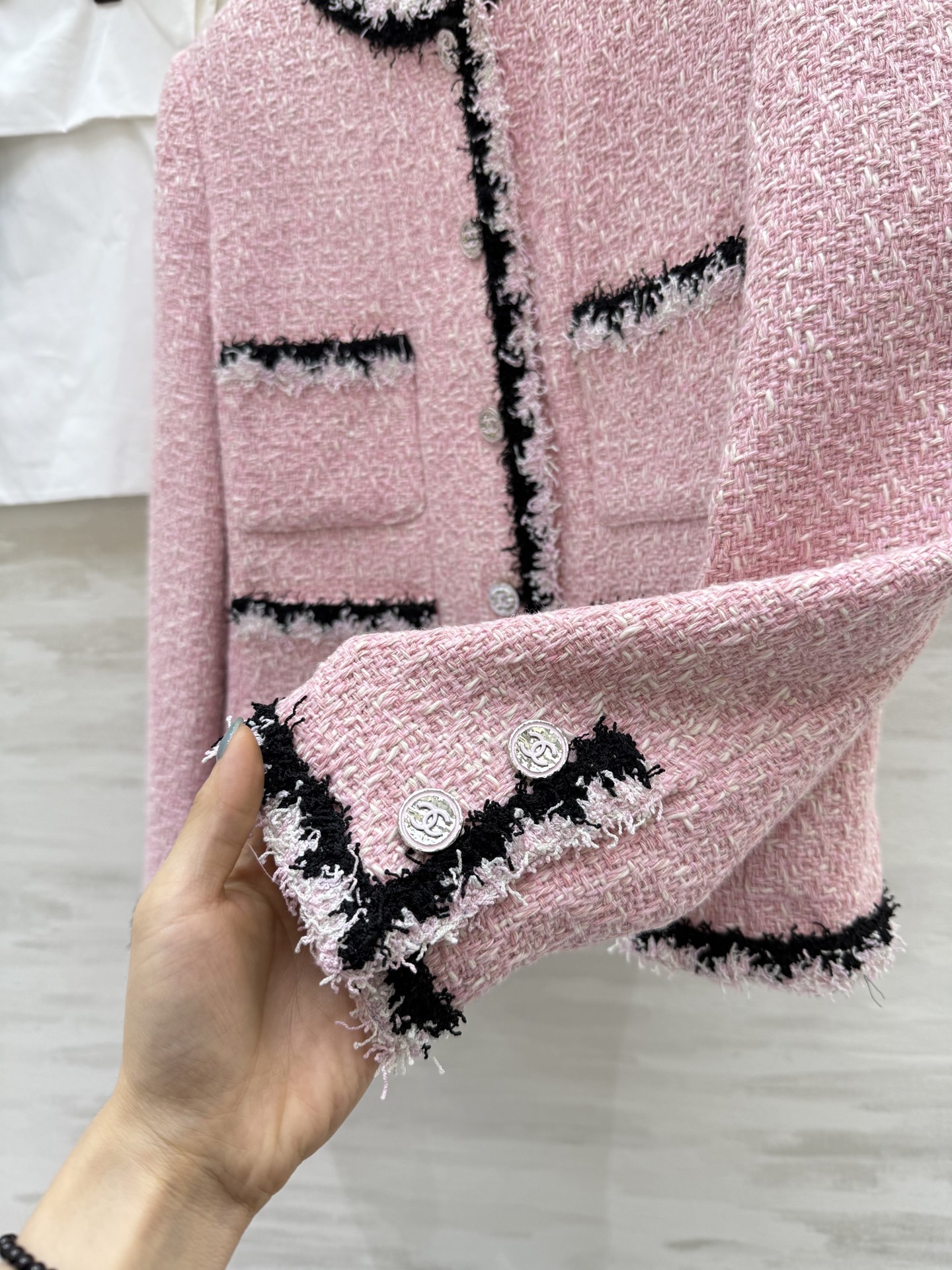 #Chane♡²⁵萨尔茨堡系列 羊毛软花呢编织外套 高品质定制 现货首发size：36/38/40（36