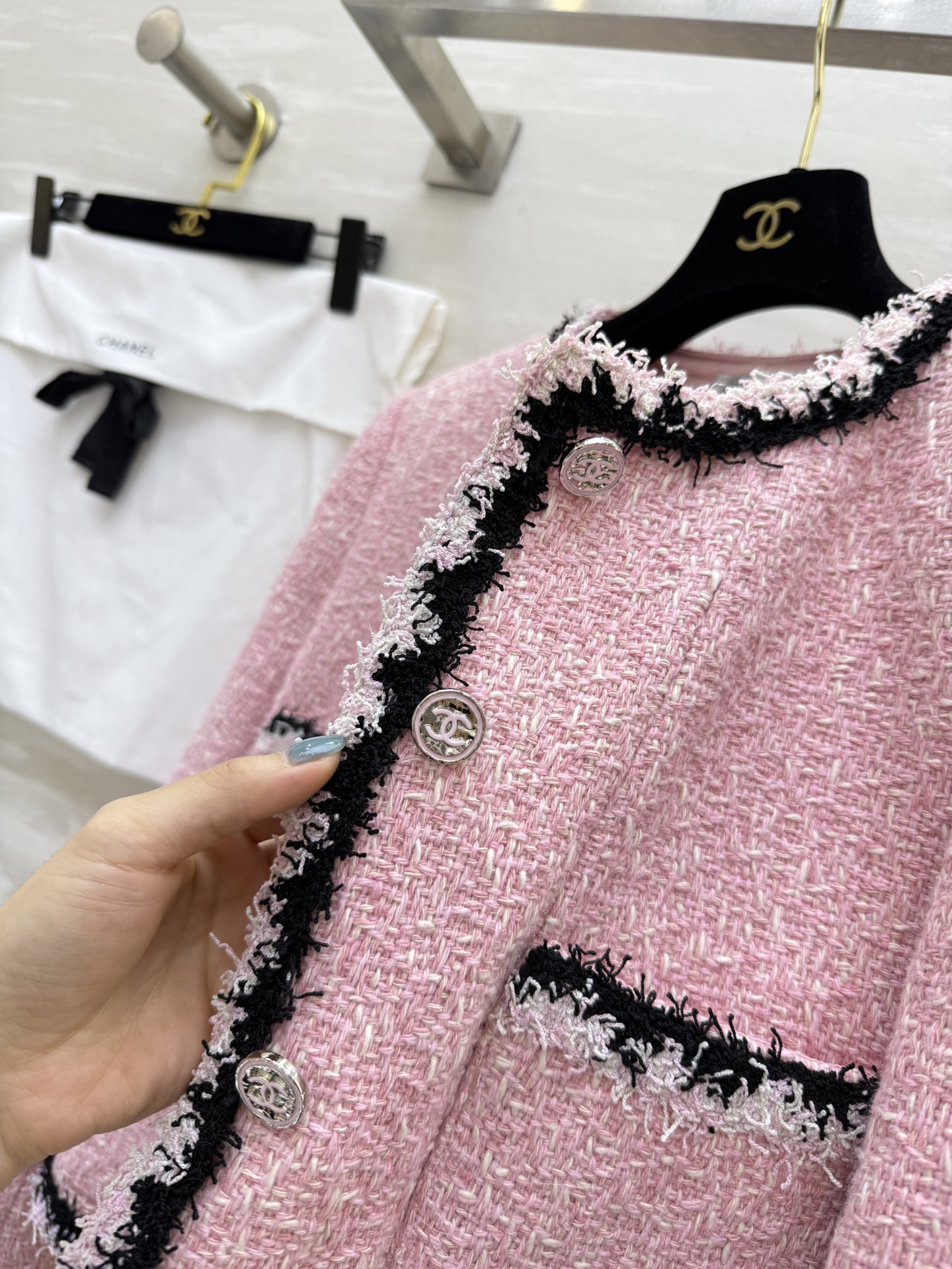 #Chane♡²⁵萨尔茨堡系列 羊毛软花呢编织外套 高品质定制 现货首发size：36/38/40（36