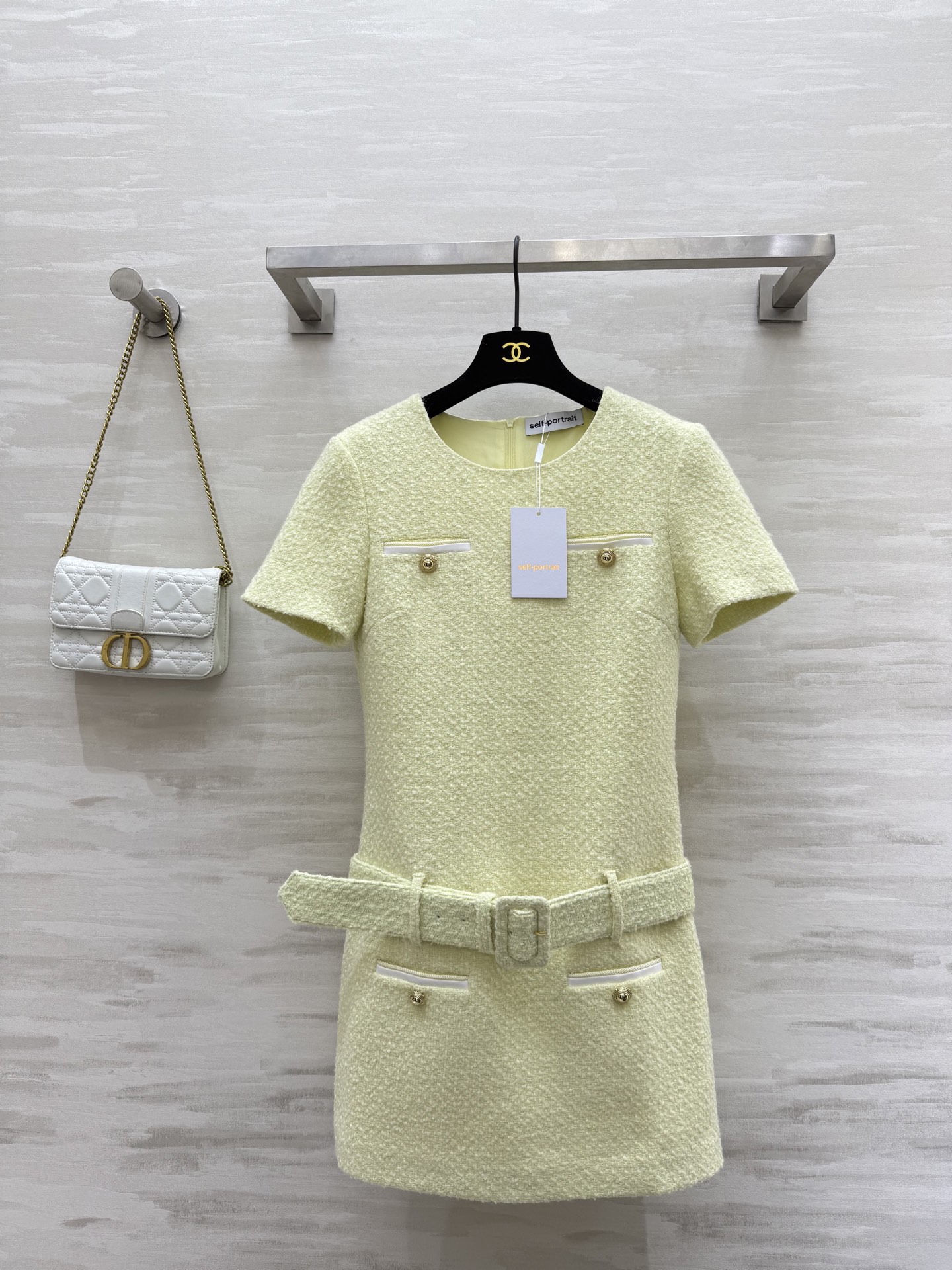 NO:504414,#self-portrai early autumn new style navigation tweed small fragrance short-sleeved dress high-quality customization spot size 4/6/8/10 (4 size shoulder width 38, bust 84, skirt length 79), skirts, T-shirt, alexander wang19860909#self-portrai早秋新款 航海系粗花呢小香风短袖连衣裙 高品质定制 现货来size4/6/8/10（4码肩宽38,胸围84,裙长79）,,skirts,T-shirt,alexander wang,Women's clothing