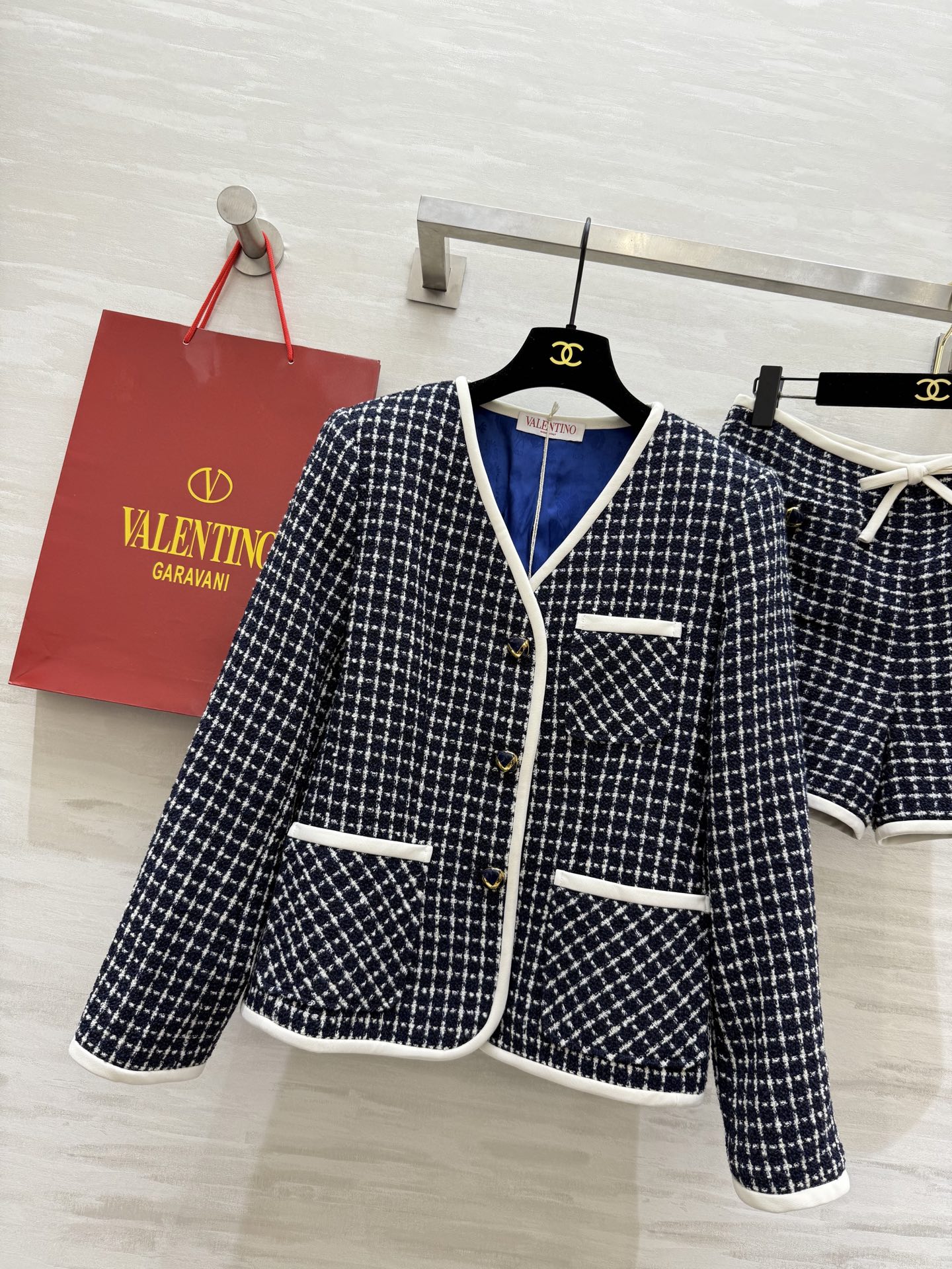 #Valentin♡²⁵秋冬新款系列｜复古优雅气质穿搭 原版定制面料 高品质定制 现货首发size：S/