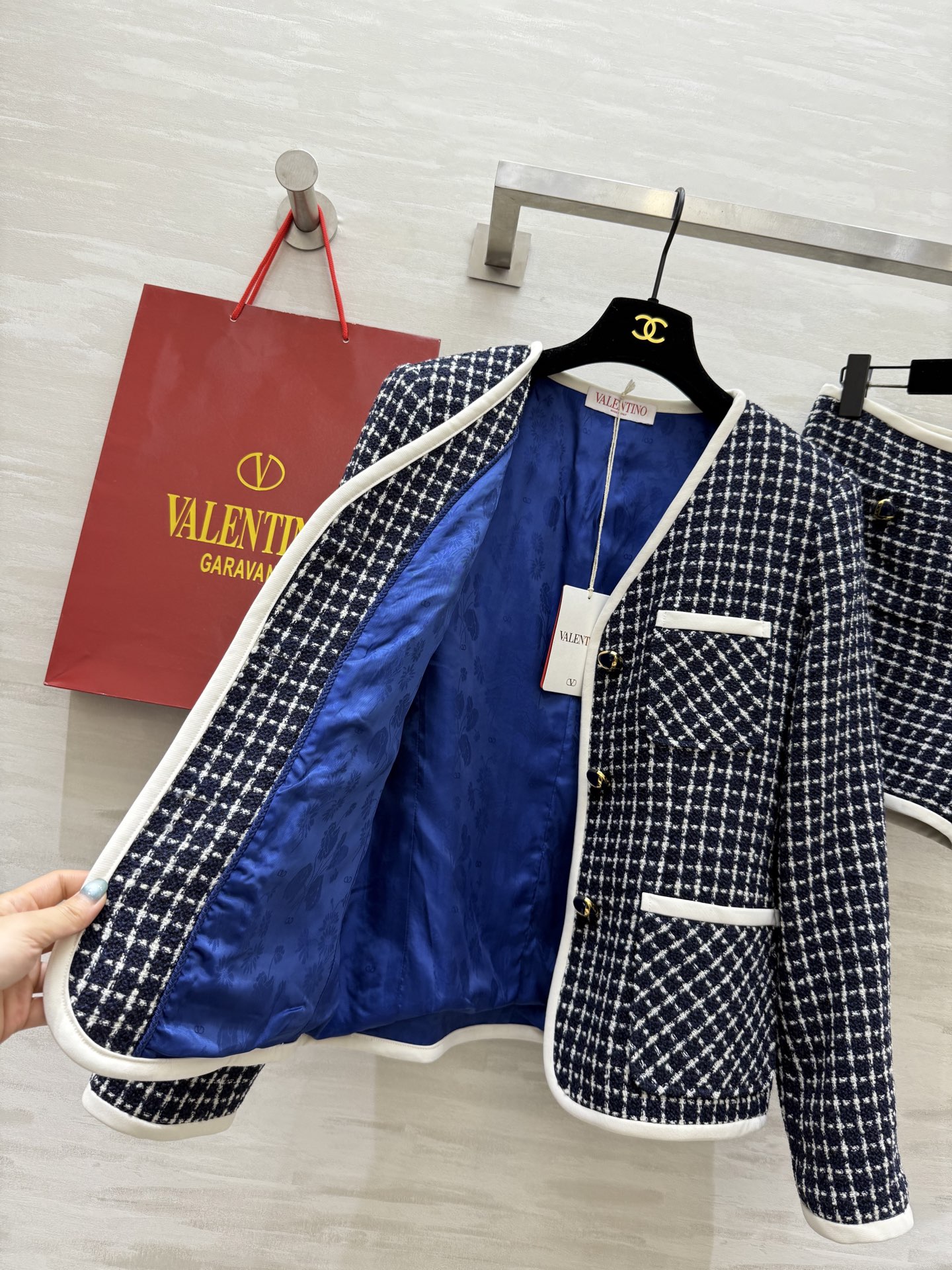 #Valentin♡²⁵秋冬新款系列｜复古优雅气质穿搭 原版定制面料 高品质定制 现货首发size：S/