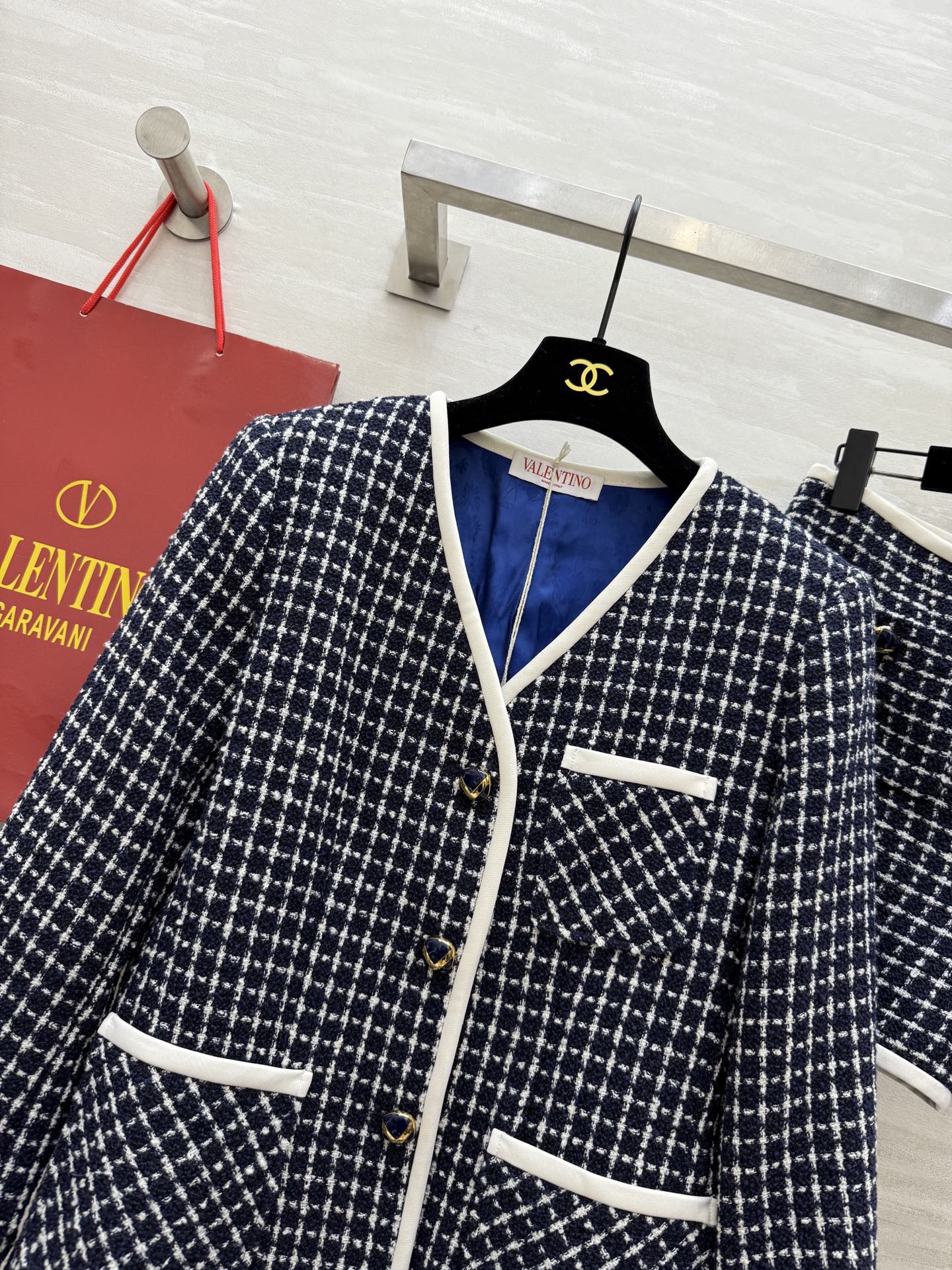 #Valentin♡²⁵秋冬新款系列｜复古优雅气质穿搭 原版定制面料 高品质定制 现货首发size：S/