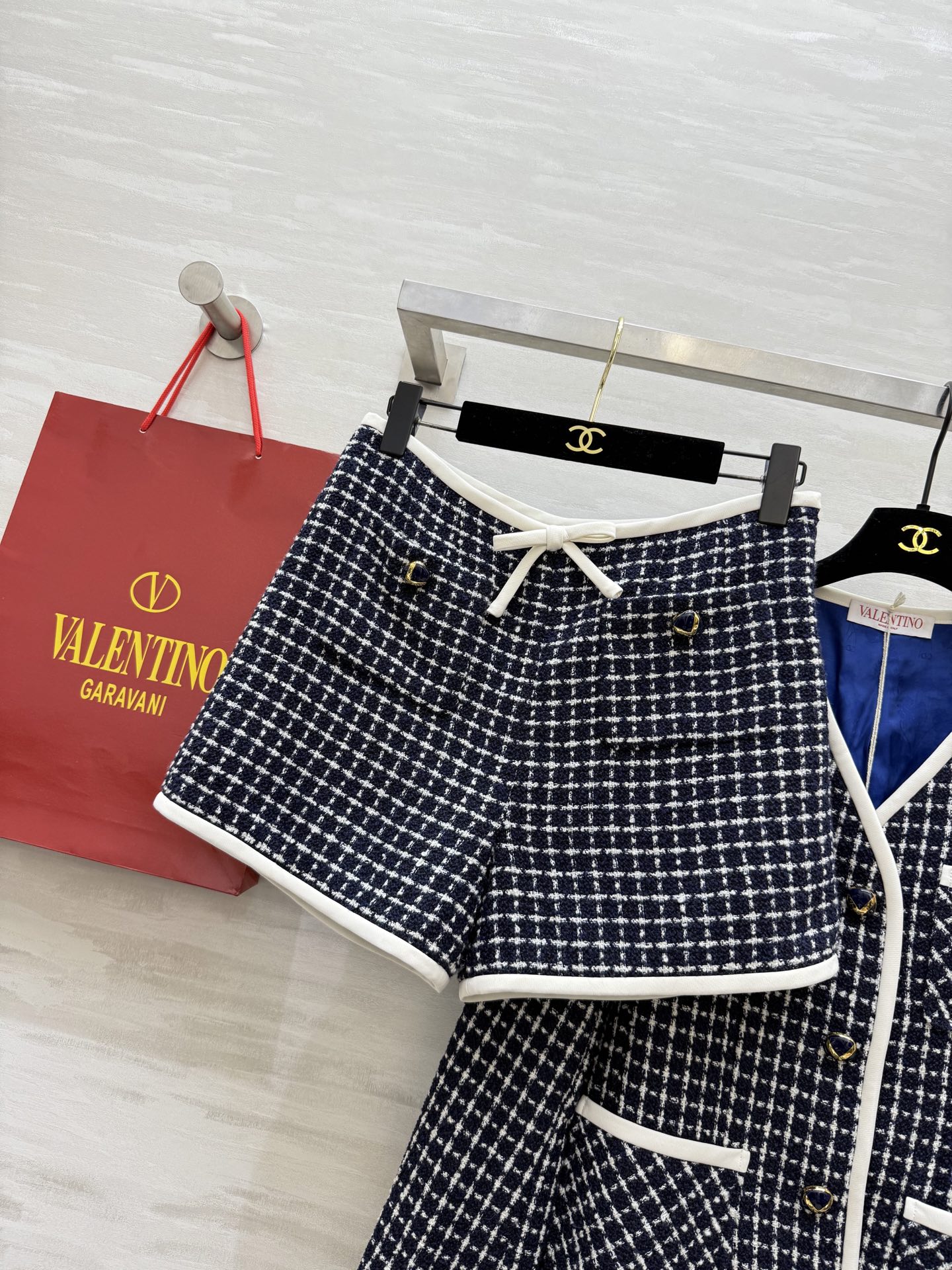 #Valentin♡²⁵秋冬新款系列｜复古优雅气质穿搭 原版定制面料 高品质定制 现货首发size：S/