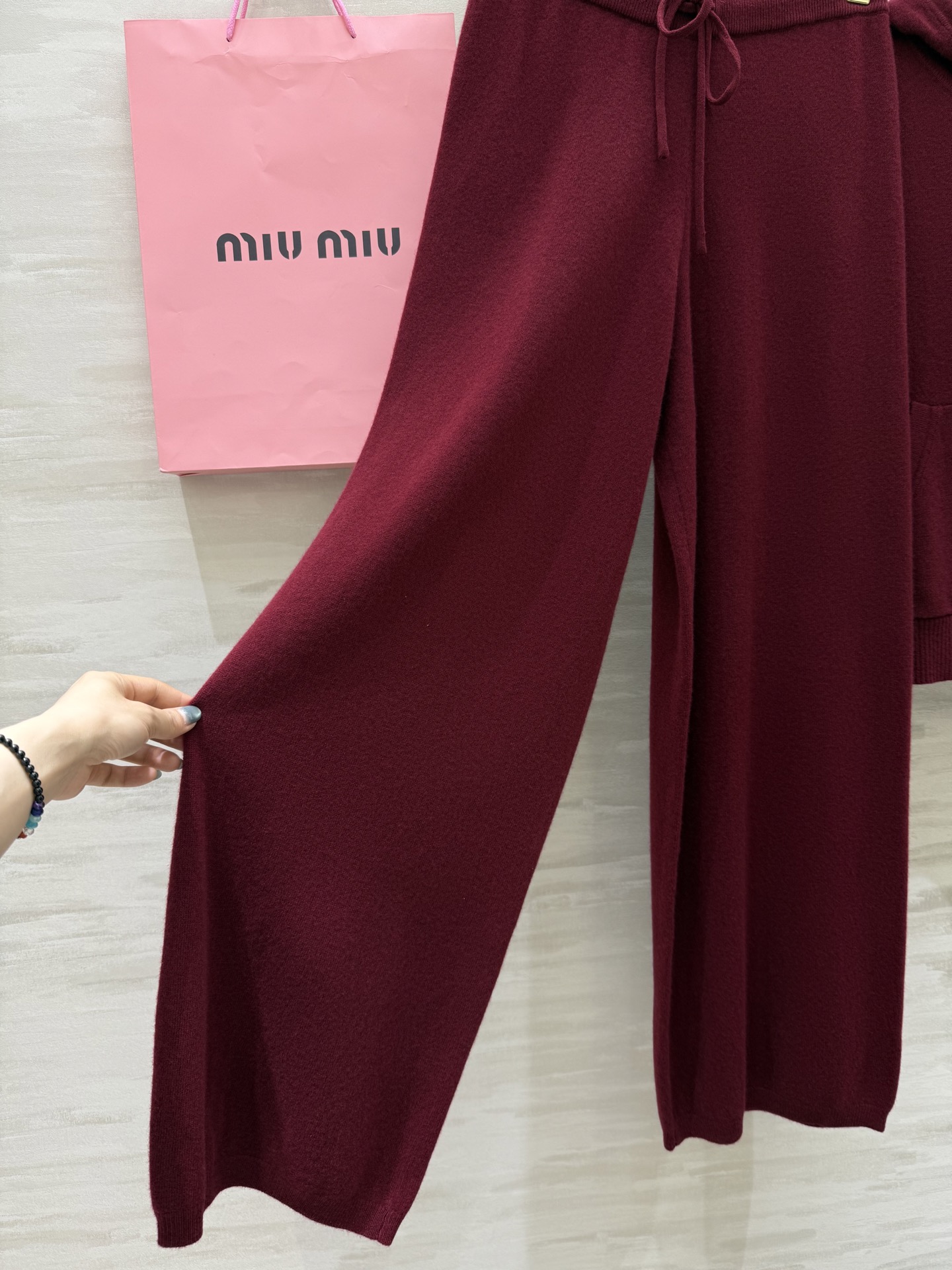 #Miumi♡²⁵秋冬新款 羊毛休闲套装 高品质定制 现货来size：S/M/L（ S码肩宽：37，胸围