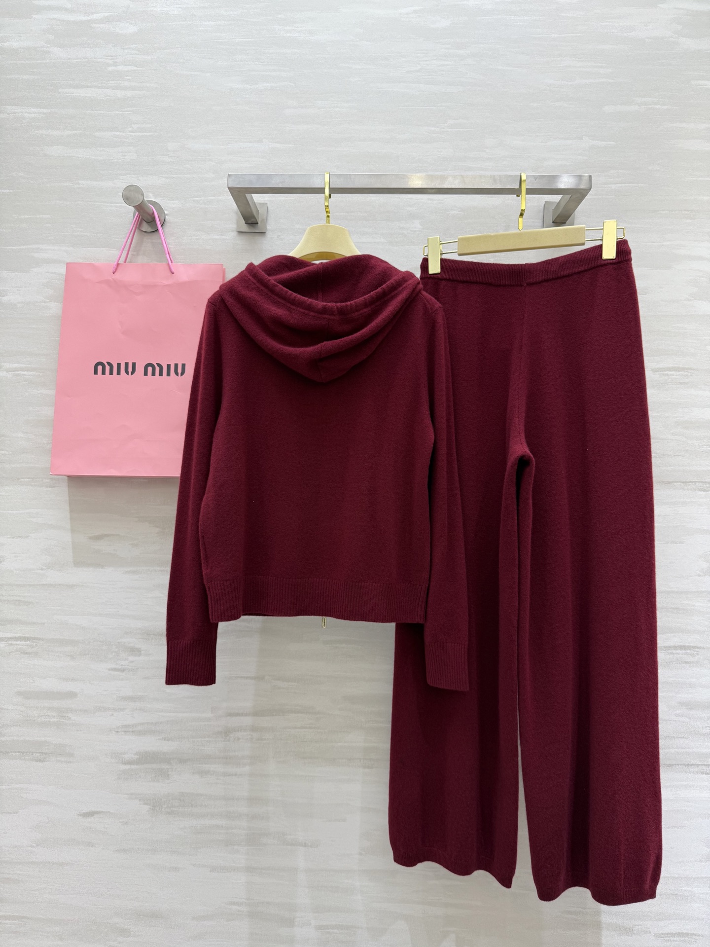 #Miumi♡²⁵秋冬新款 羊毛休闲套装 高品质定制 现货来size：S/M/L（ S码肩宽：37，胸围