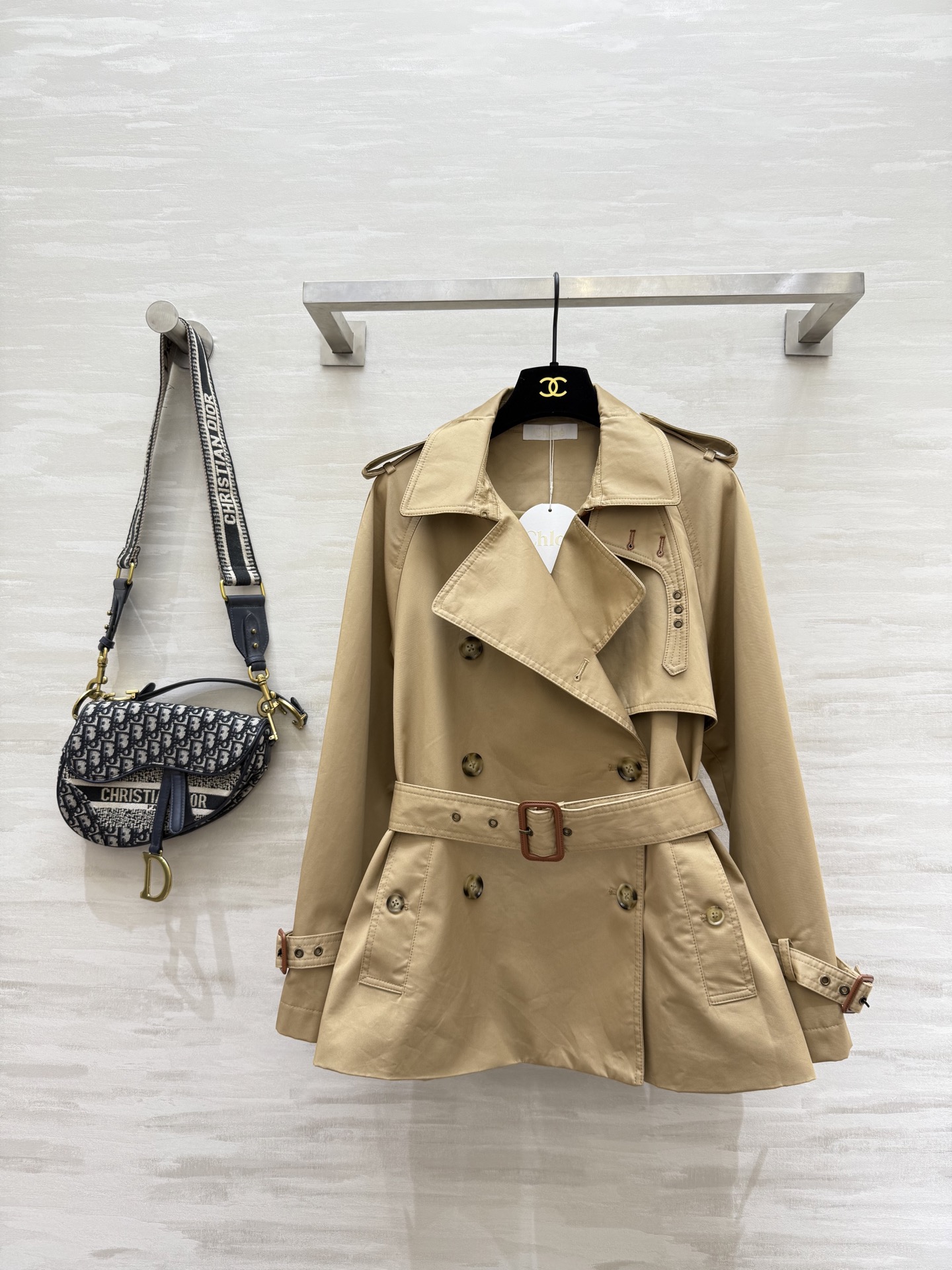 NO:505635,#Chloé windbreaker jacket A super slim and fashionable jacket High-quality customization Spot sizeS/M/L (size s bust 104, 64 length), chloe, jackets & coats, alexander wang19860909#Chloé 风衣外套 超级显瘦时髦的一款外套 高品质定制 现货首发sizeS/M/L（s码胸围104,衣长64）,,chloe,jackets & coats,alexander wang,Women's clothing