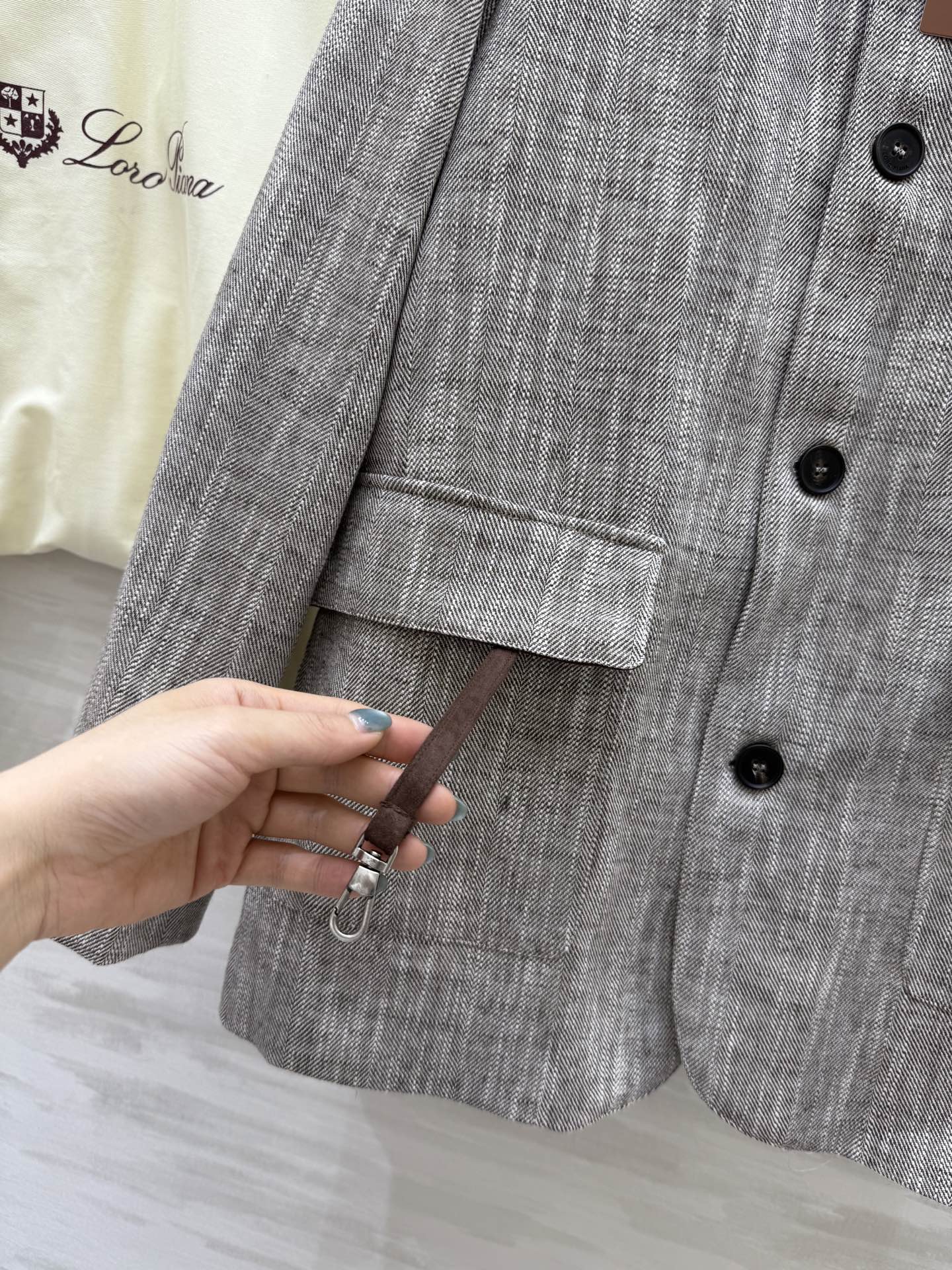 #Loro Piana穿搭 | 优雅的西装外套 高品质定制 现货首发size：S/M/L（s码胸围：96