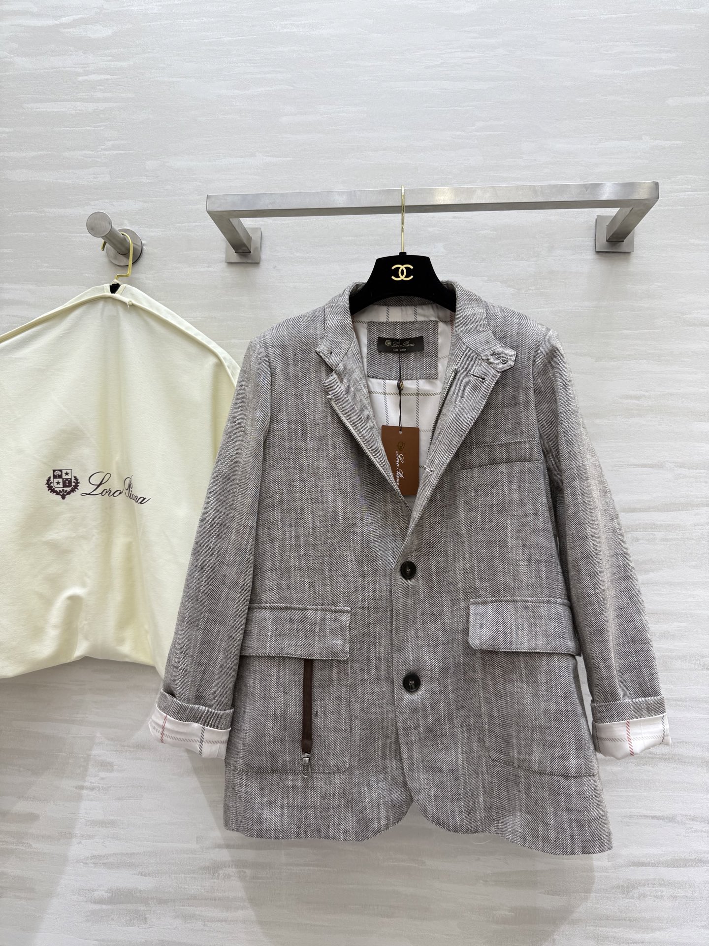 #Loro Piana穿搭 | 优雅的西装外套 高品质定制 现货首发size：S/M/L（s码胸围：96