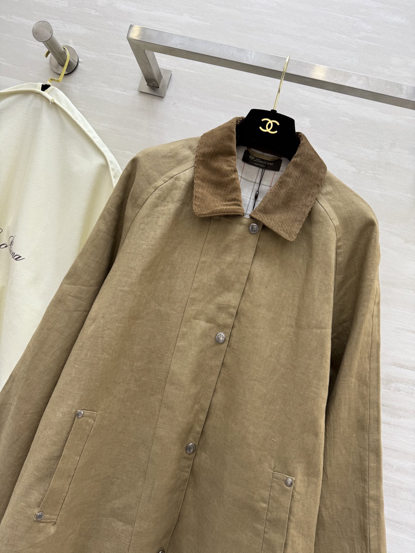 #Loro Piana穿搭 | 高奢老钱风 风衣外套 高品质定制 现货首发size：S/M/L（s码胸围