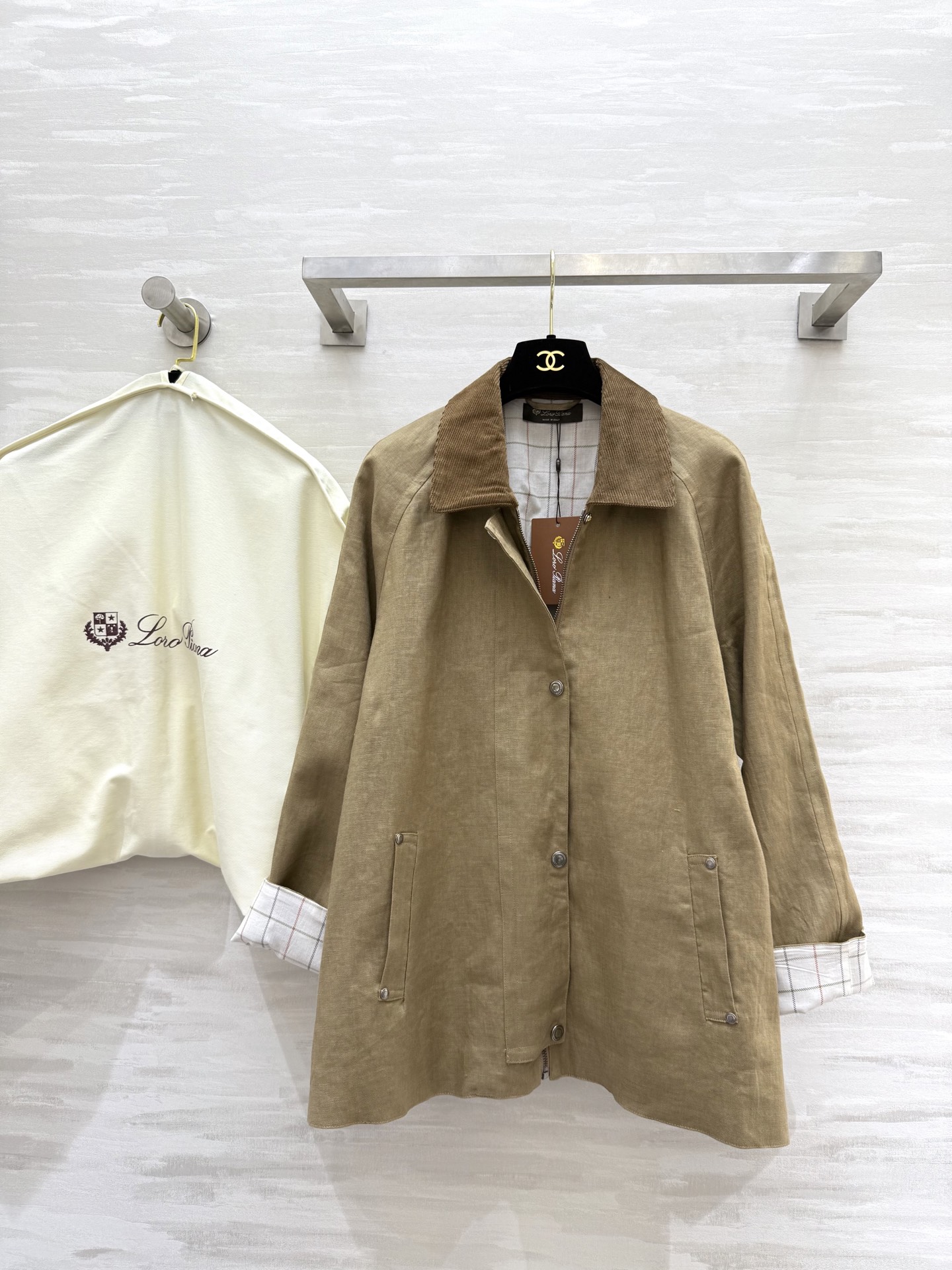 #Loro Piana穿搭 | 高奢老钱风 风衣外套 高品质定制 现货首发size：S/M/L（s码胸围