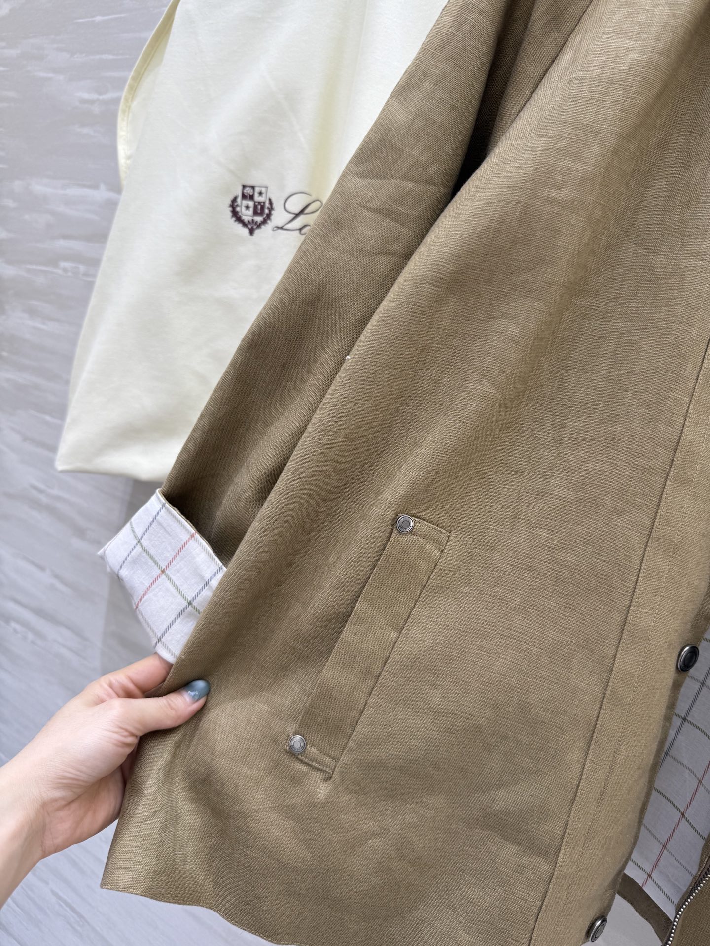 #Loro Piana穿搭 | 高奢老钱风 风衣外套 高品质定制 现货首发size：S/M/L（s码胸围