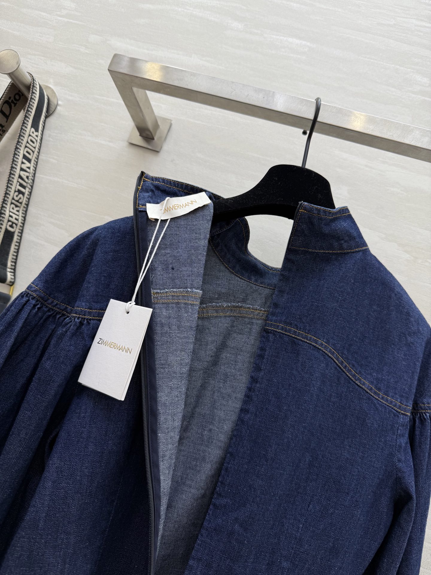 #Zimm♡²⁵早秋新款 蝴蝶结系带牛仔上衣 高品质定制 现货首发size：S/M/L（s码肩宽：50，